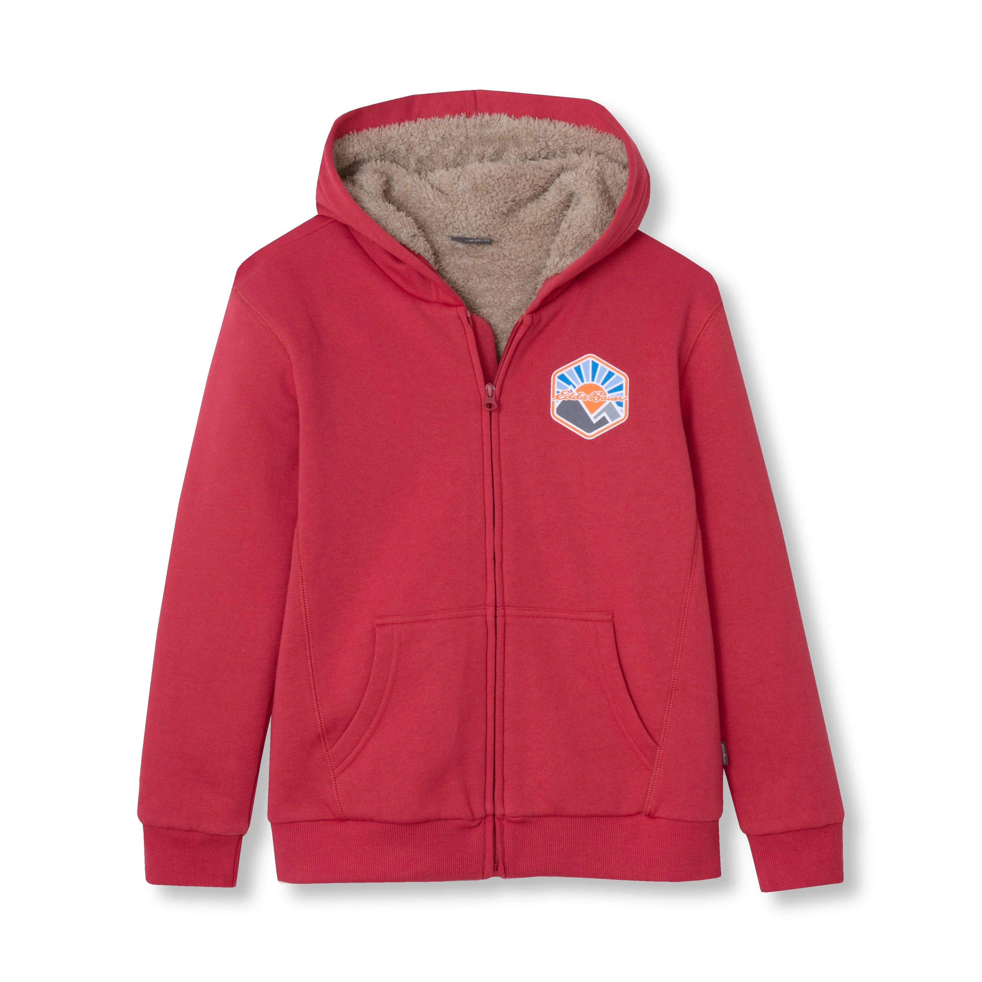 Boys Camp Fleece Faux-Shearling Hoodie - Image 4