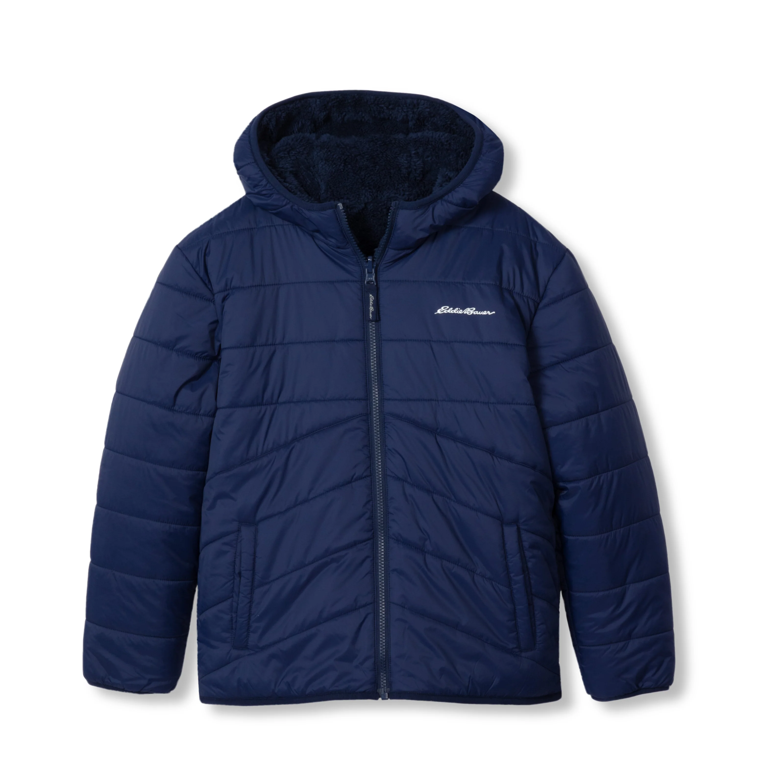 Boys Deer Harbor Reversible Hooded Jacket - Image 6