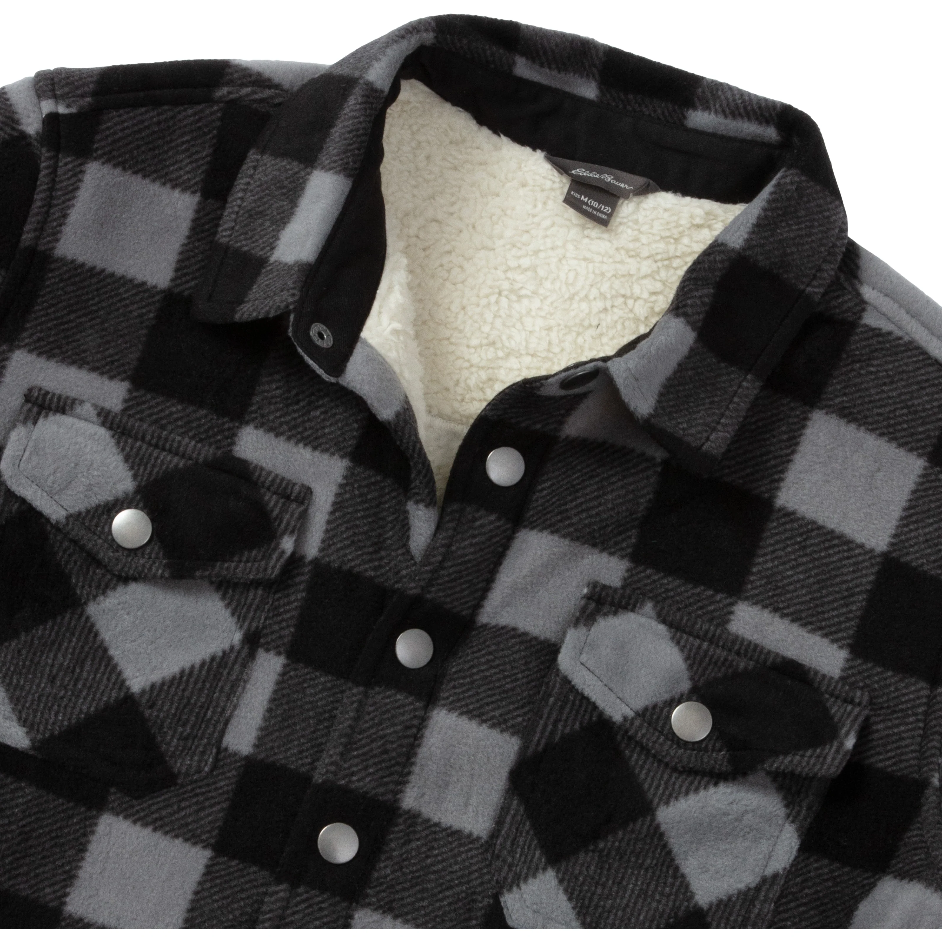Boys Faux Shearling-Lined Shirt Jacket - Image 3