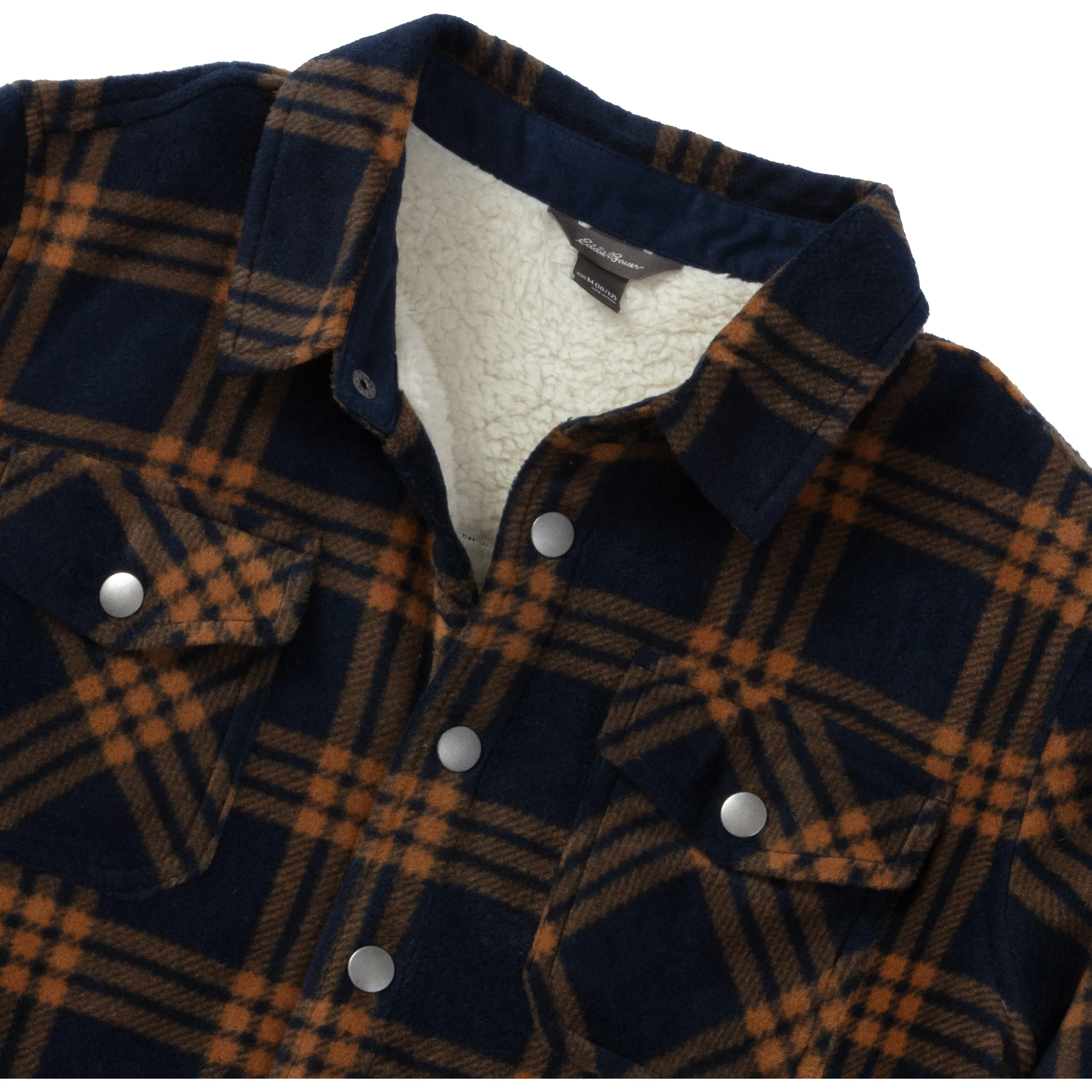 Boys Faux Shearling-Lined Shirt Jacket - Image 6
