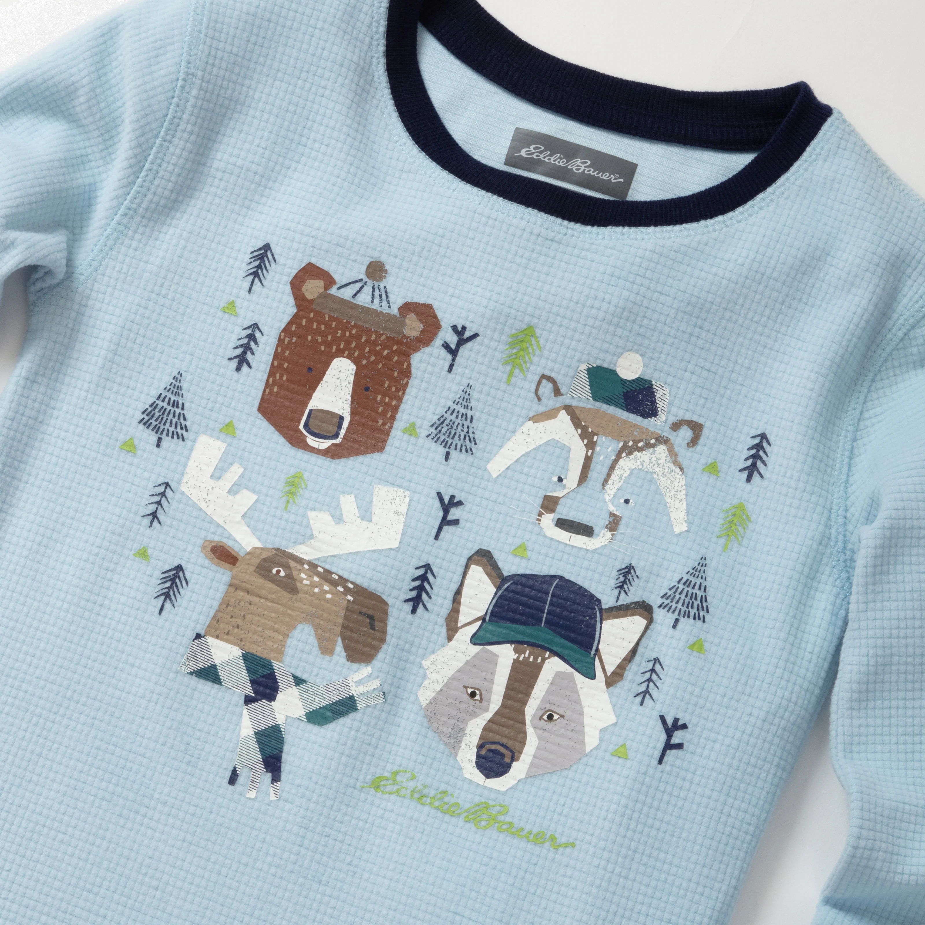 Boys Fleece And Waffle Knit Sleep Set - Image 5