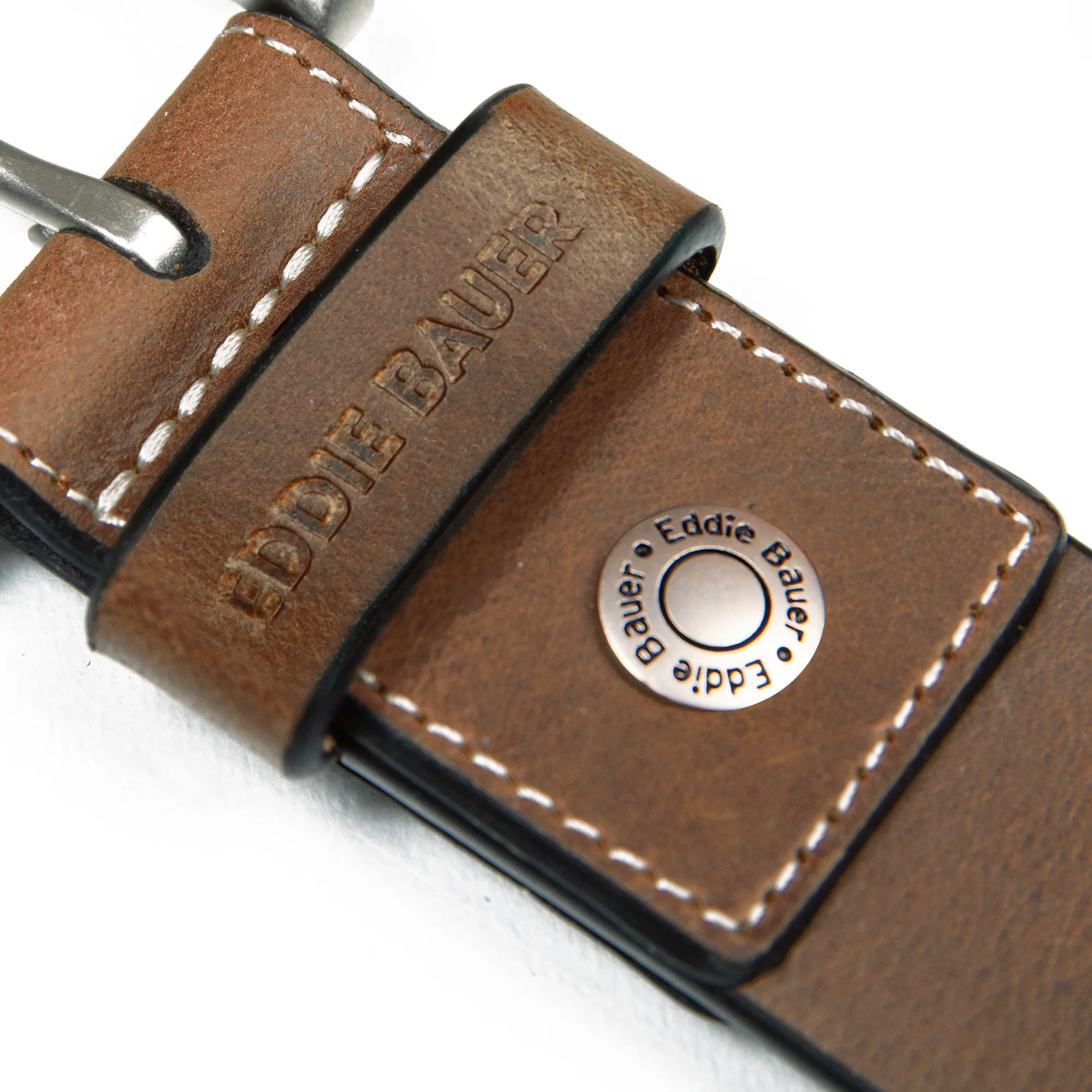 Bridle Leather Belt With Nickel Finish Buckle - Image 15