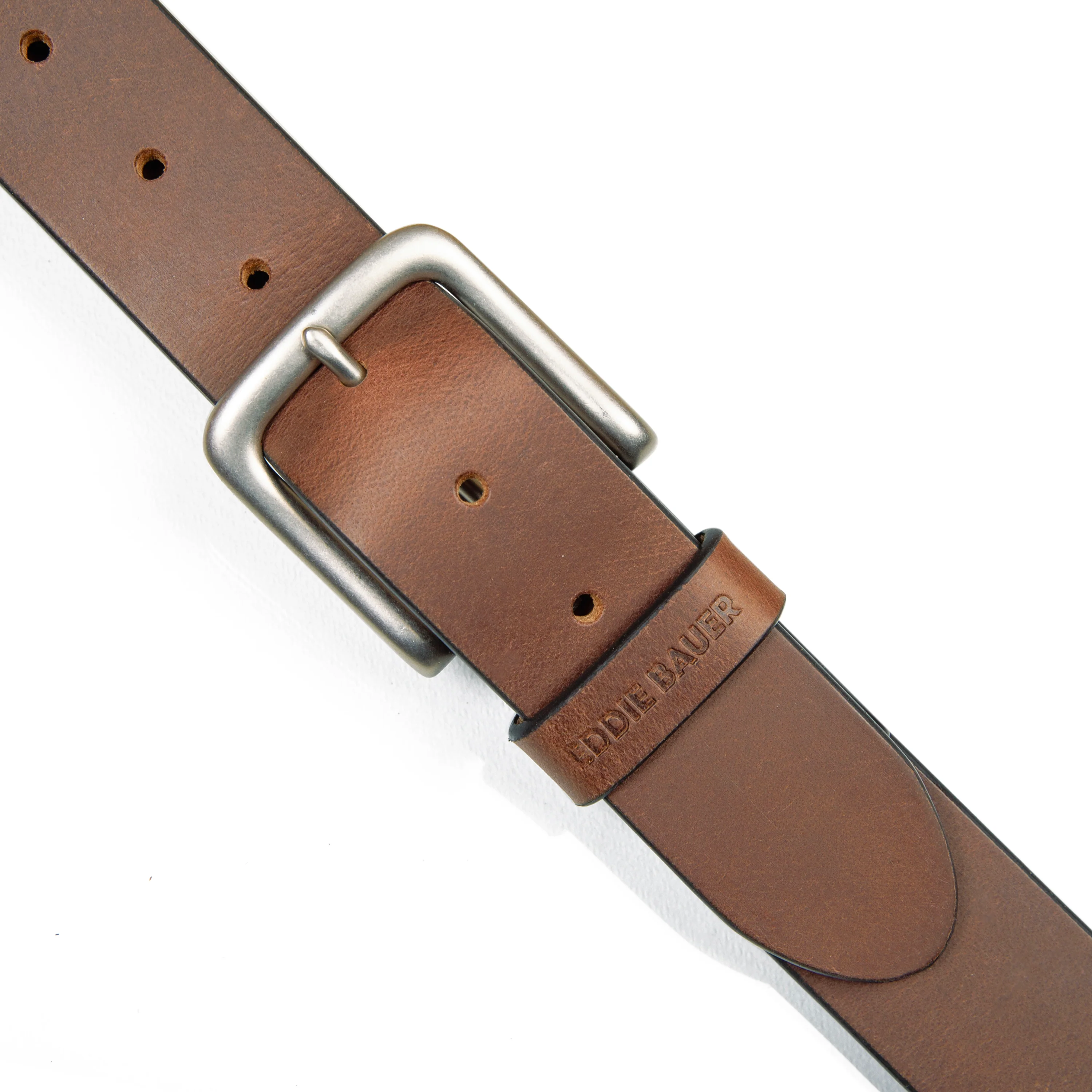 Bridle Leather Belt With Nickel Finish Buckle - Image 17