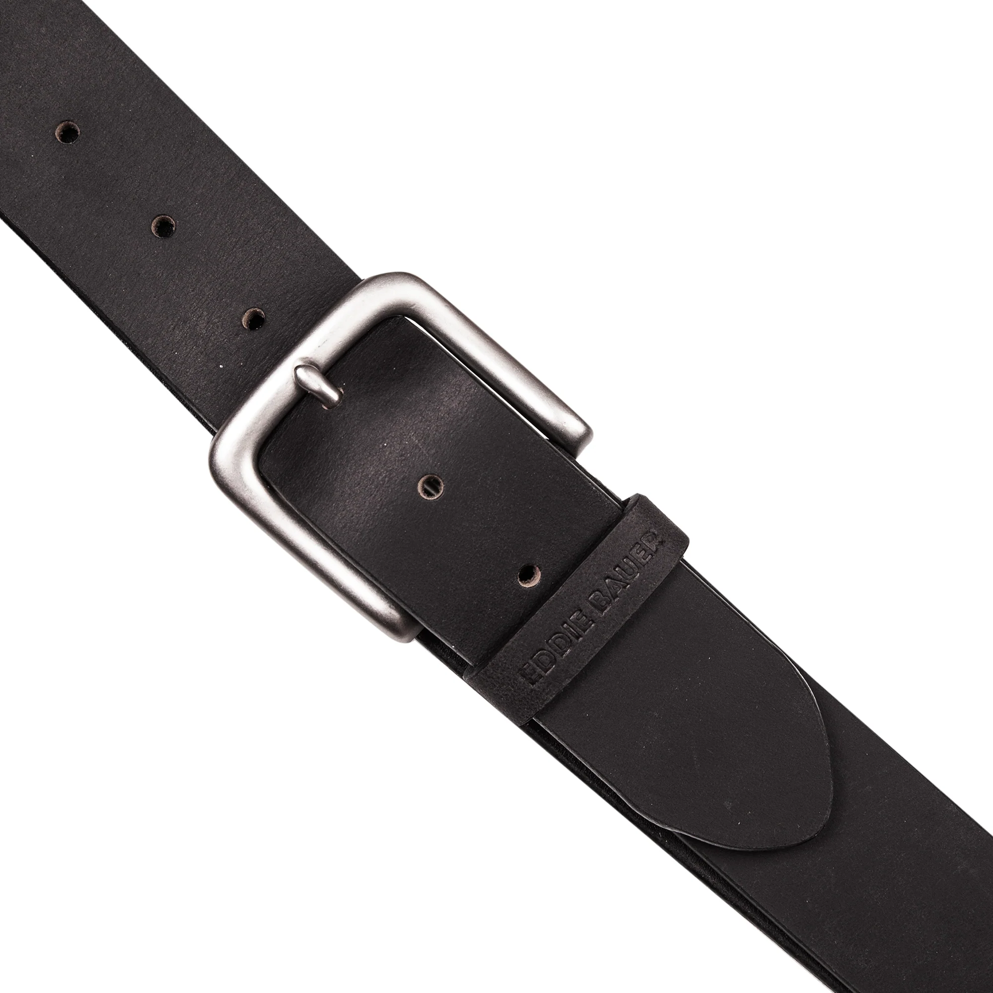 Bridle Leather Belt With Nickel Finish Buckle - Image 5