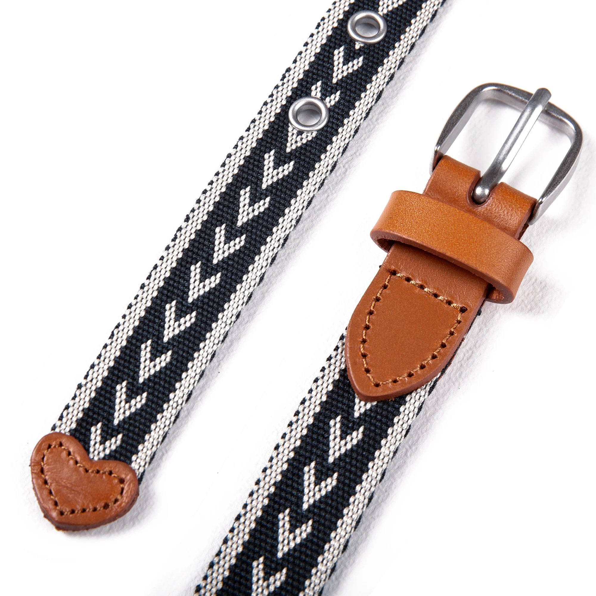Cascade Woven Belt With Metal Buckle - Image 2