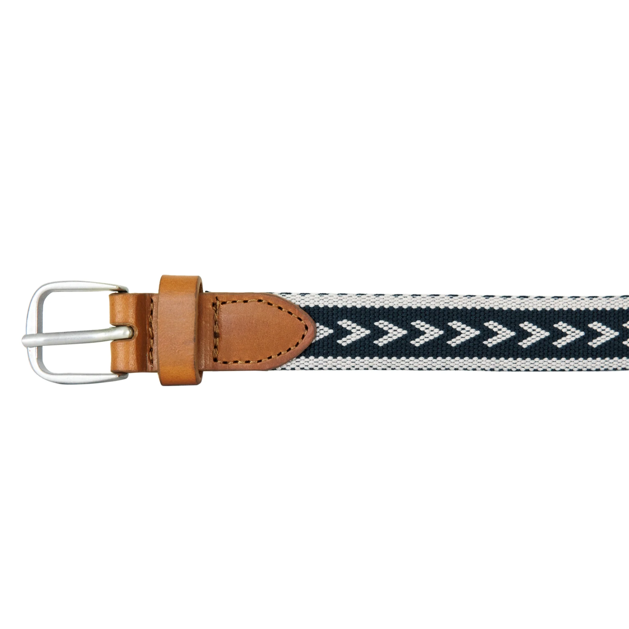 Cascade Woven Belt With Metal Buckle - Image 4