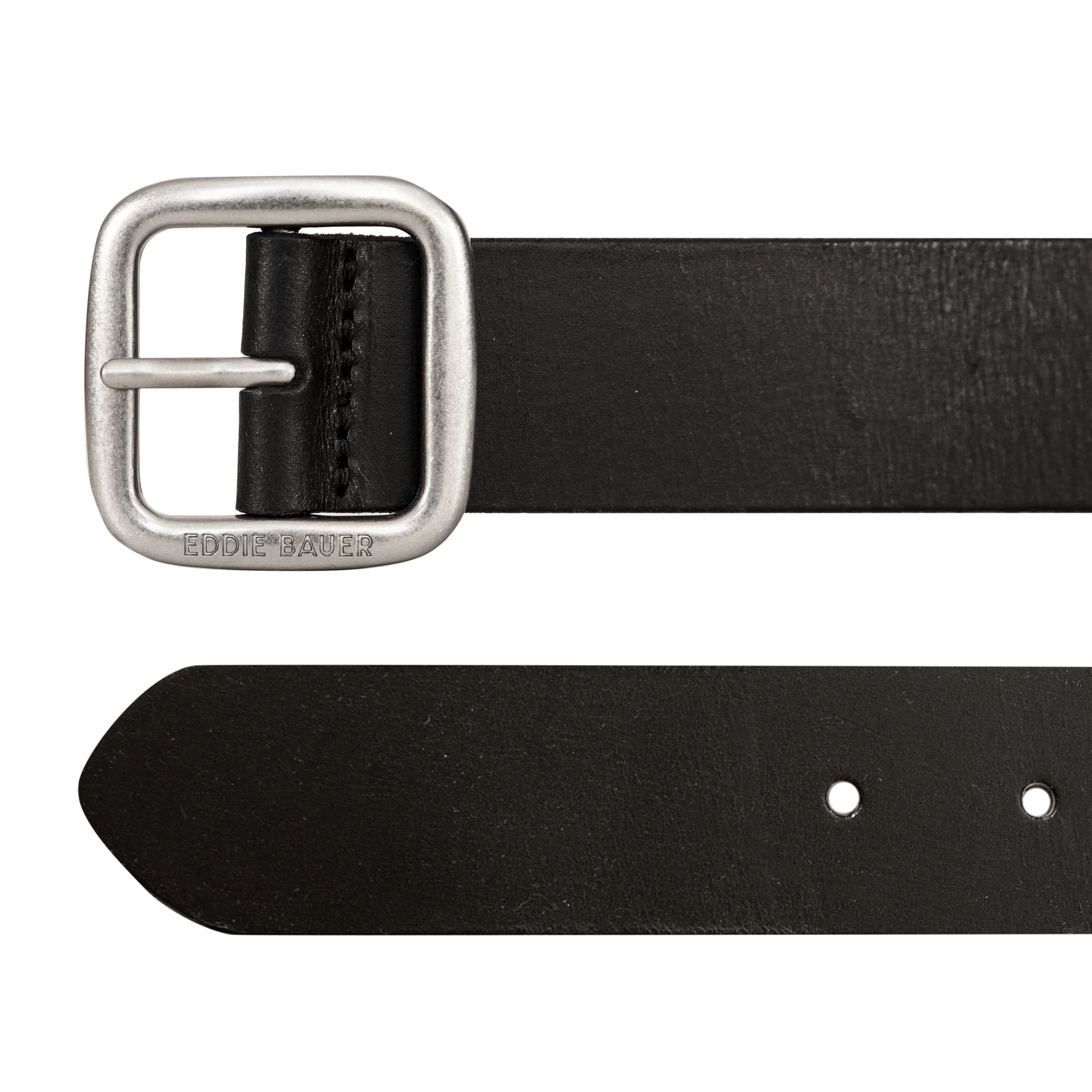 Center Bar Leather Jean Belt - Image 2