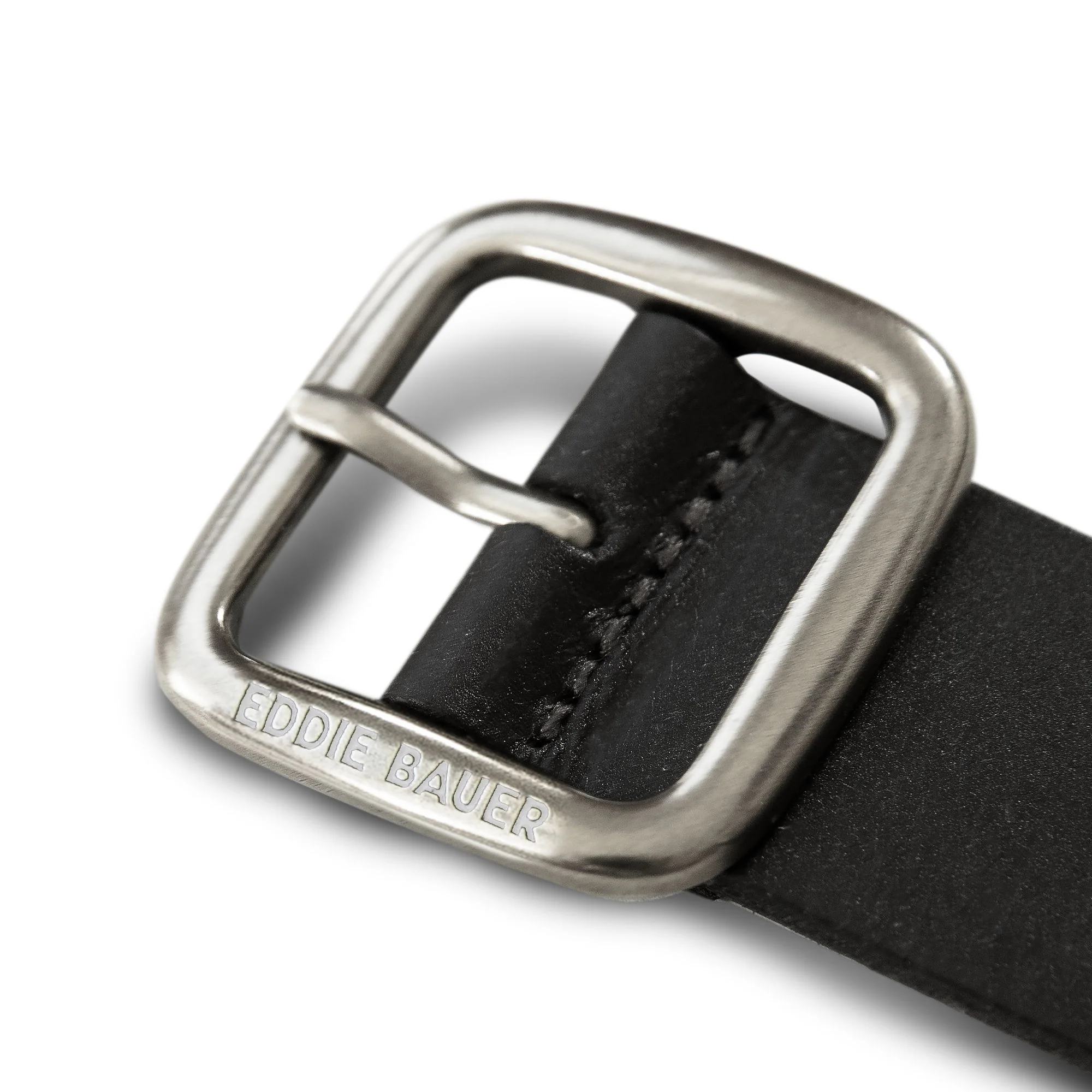 Center Bar Leather Jean Belt - Image 3