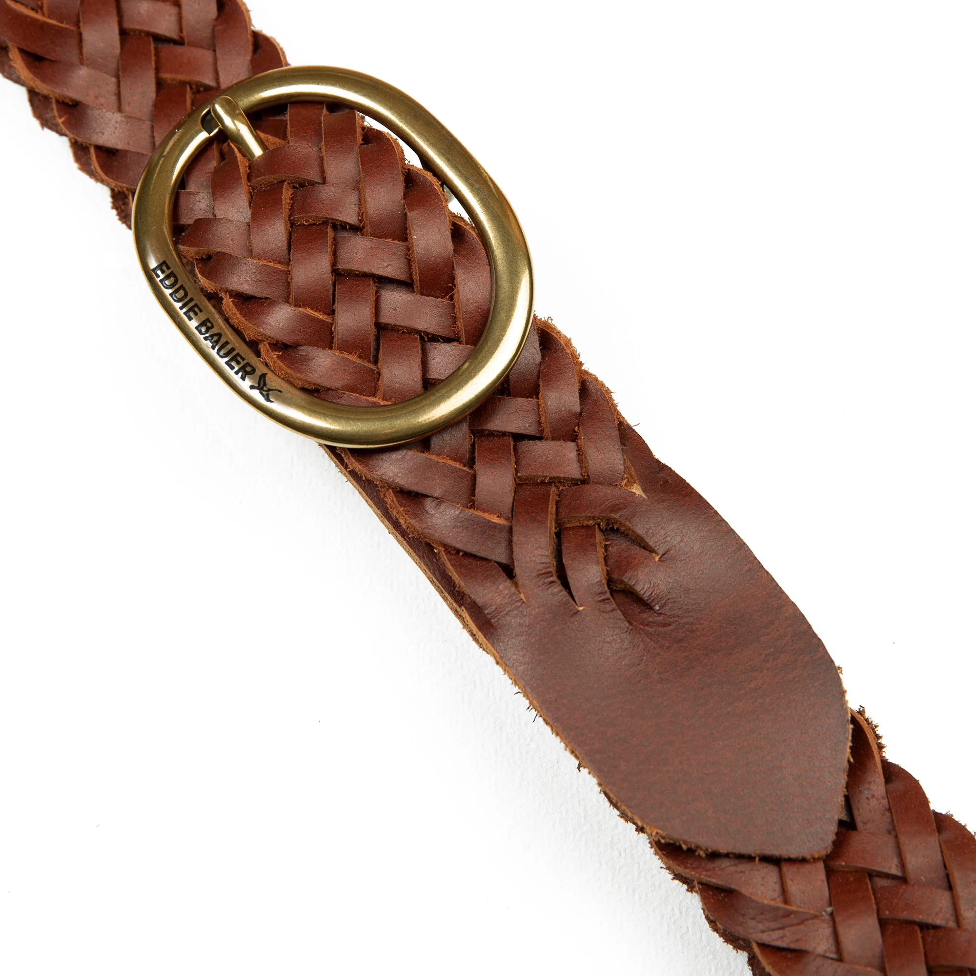 Center Bar Woven Leather Belt - Image 10