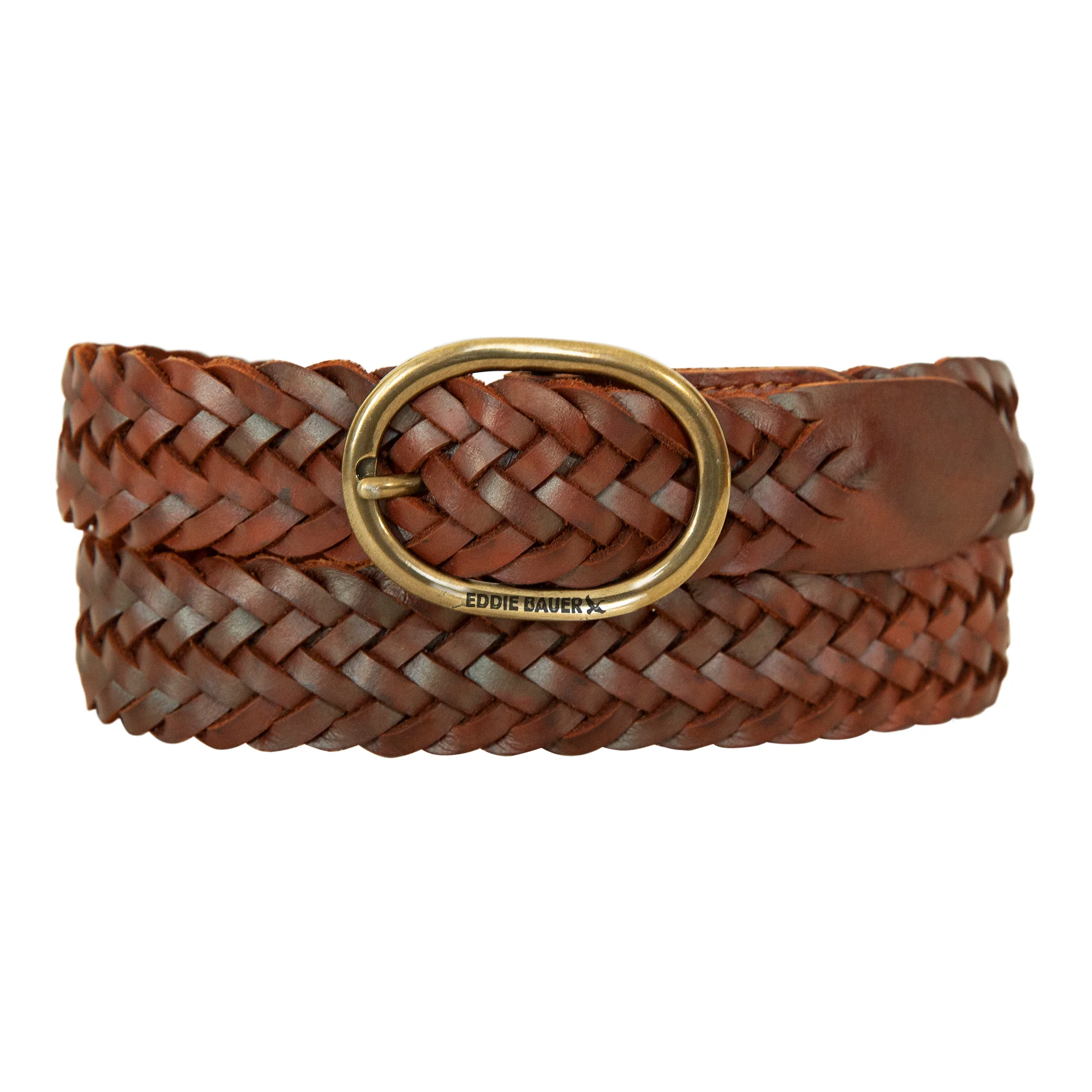 Center Bar Woven Leather Belt - Image 6