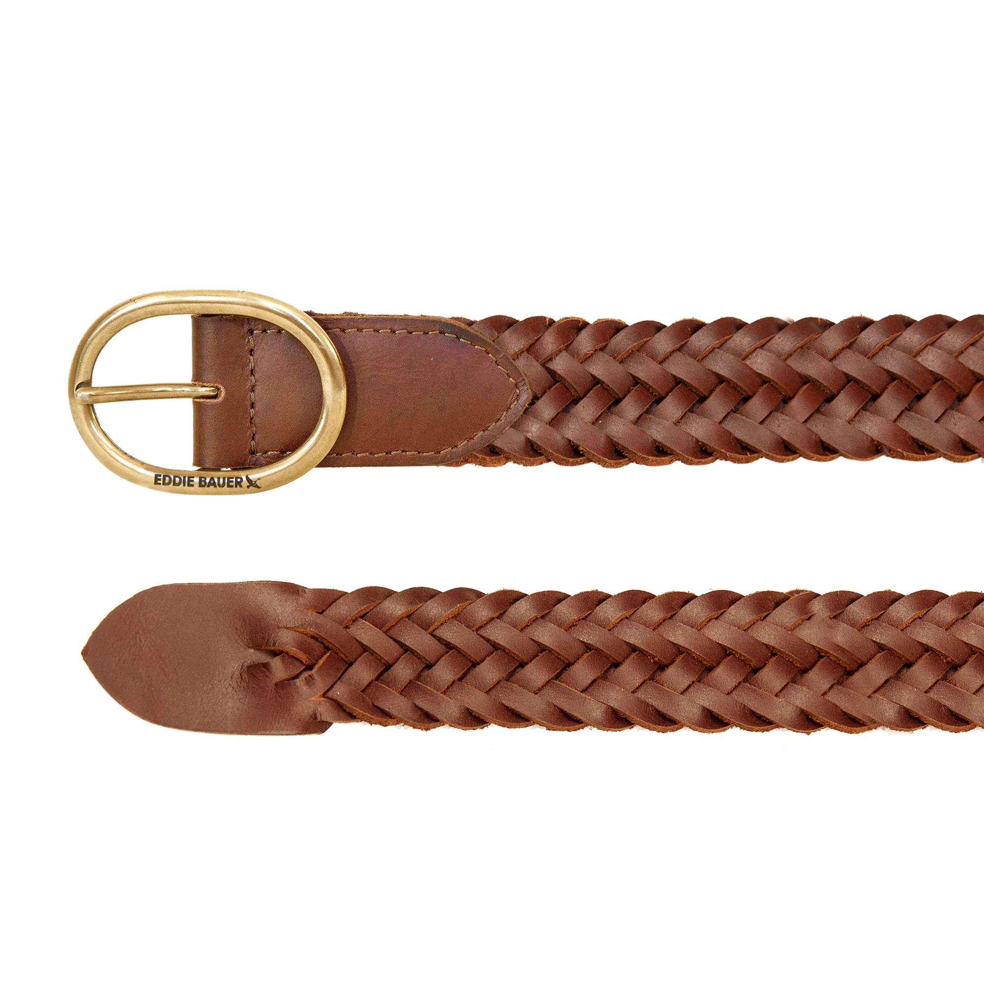 Center Bar Woven Leather Belt - Image 7