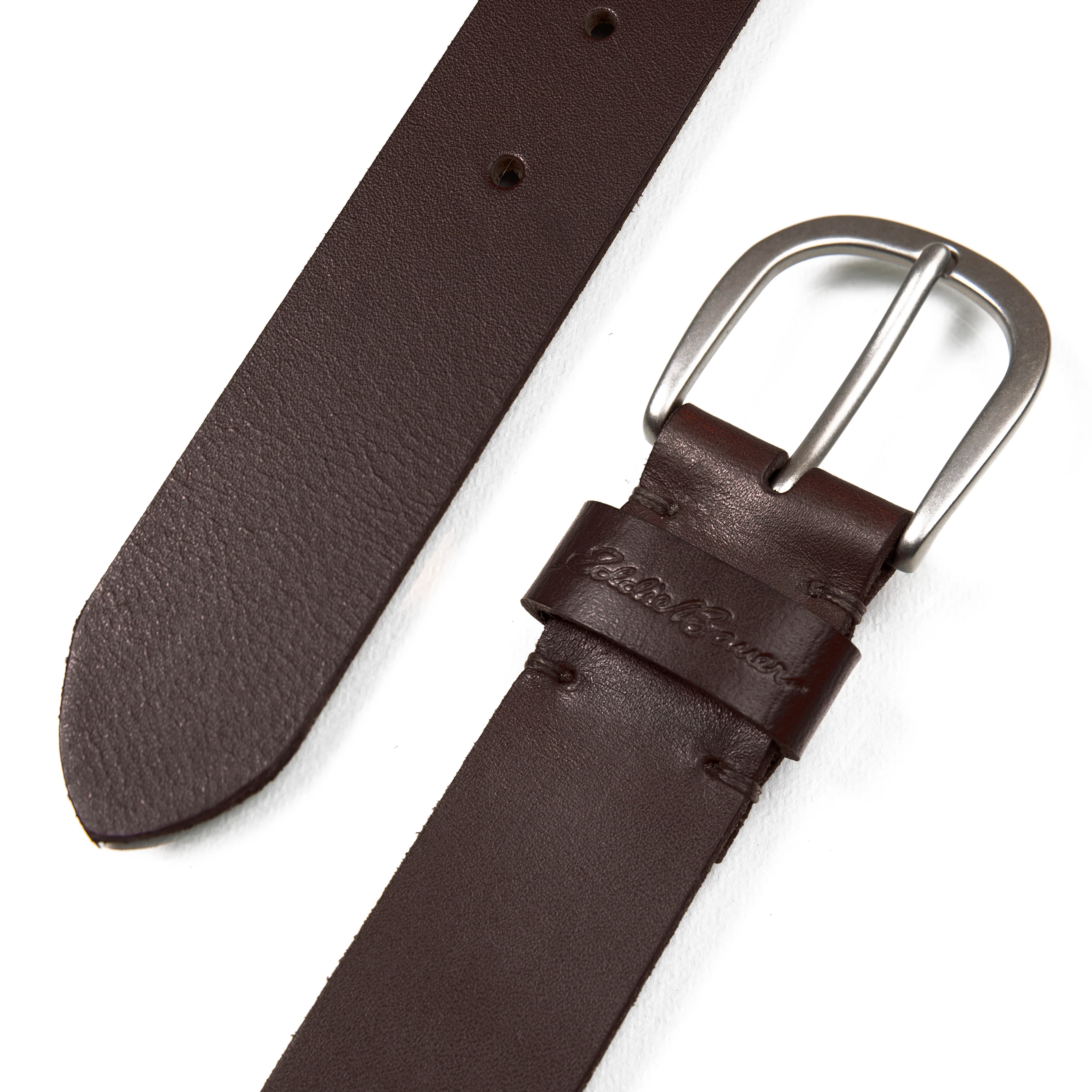 Center Lacing Detailed Leather Belt - Image 3