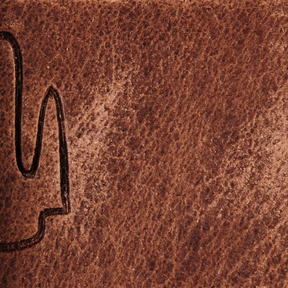 Debossed Eddie Bauer Logo Leather Belt - Image 3