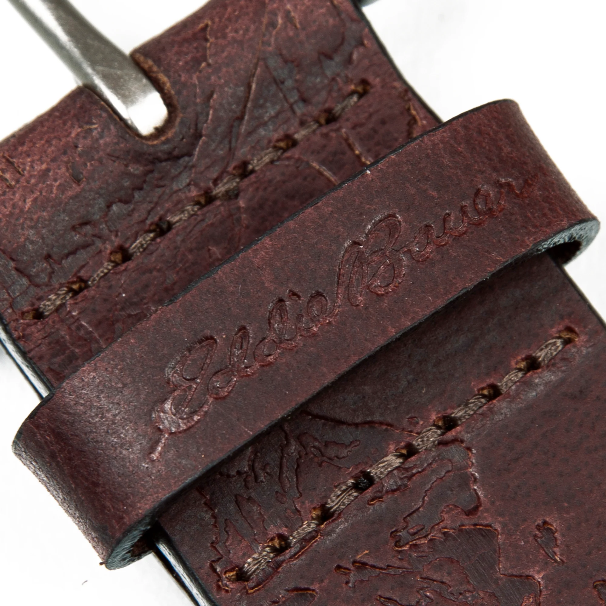 Debossed Live Your Adventure Leather Belt - Image 2