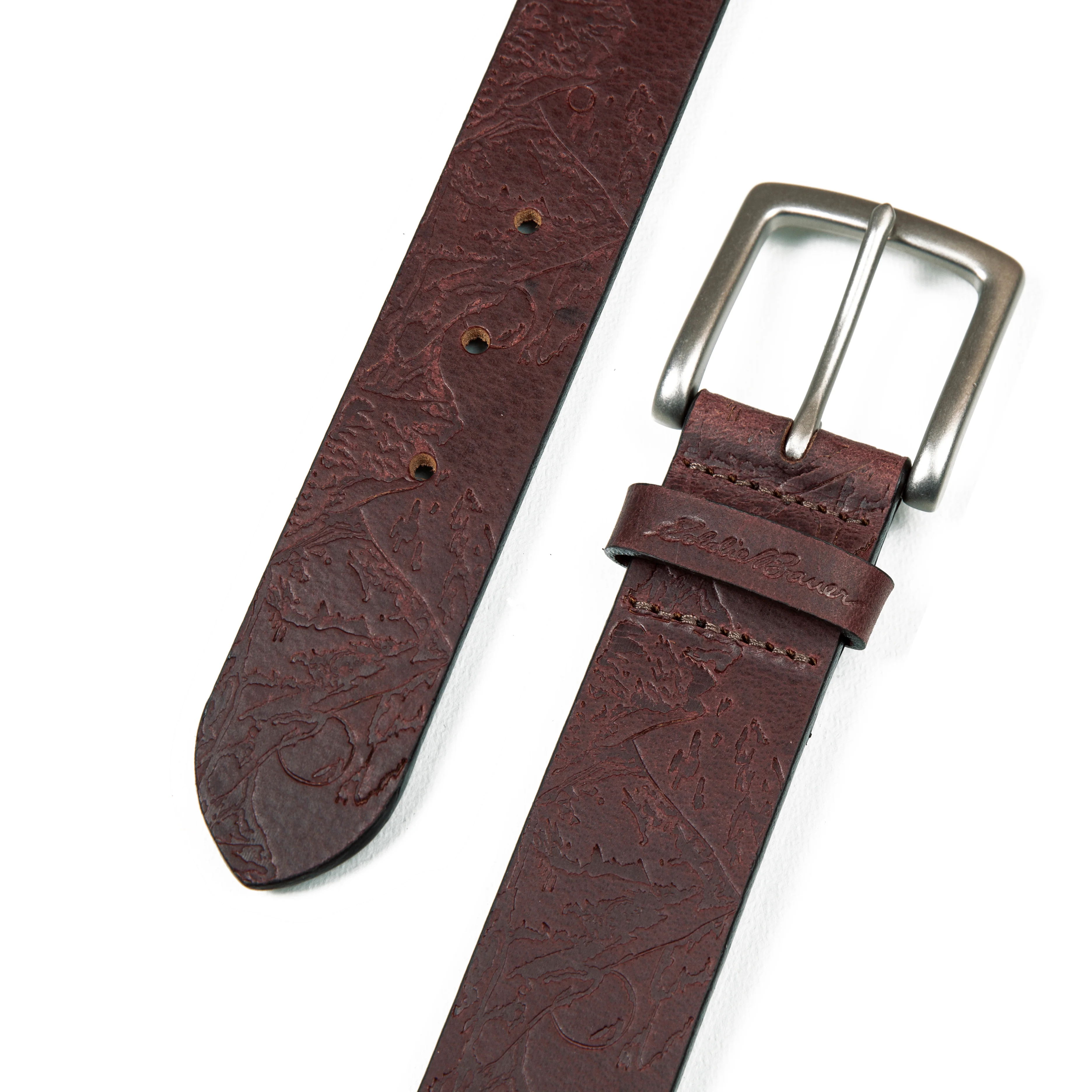 Debossed Live Your Adventure Leather Belt - Image 3