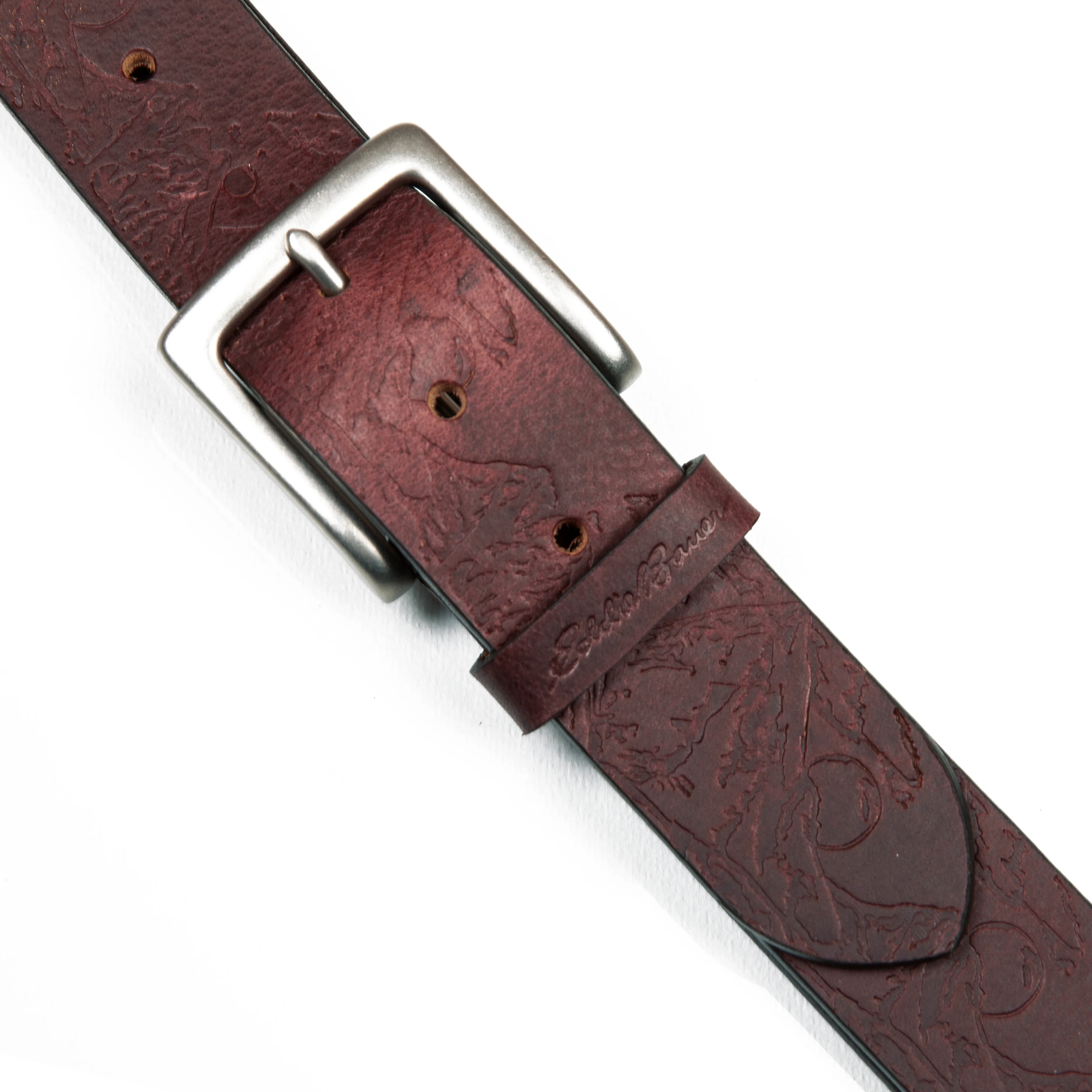 Debossed Live Your Adventure Leather Belt - Image 4
