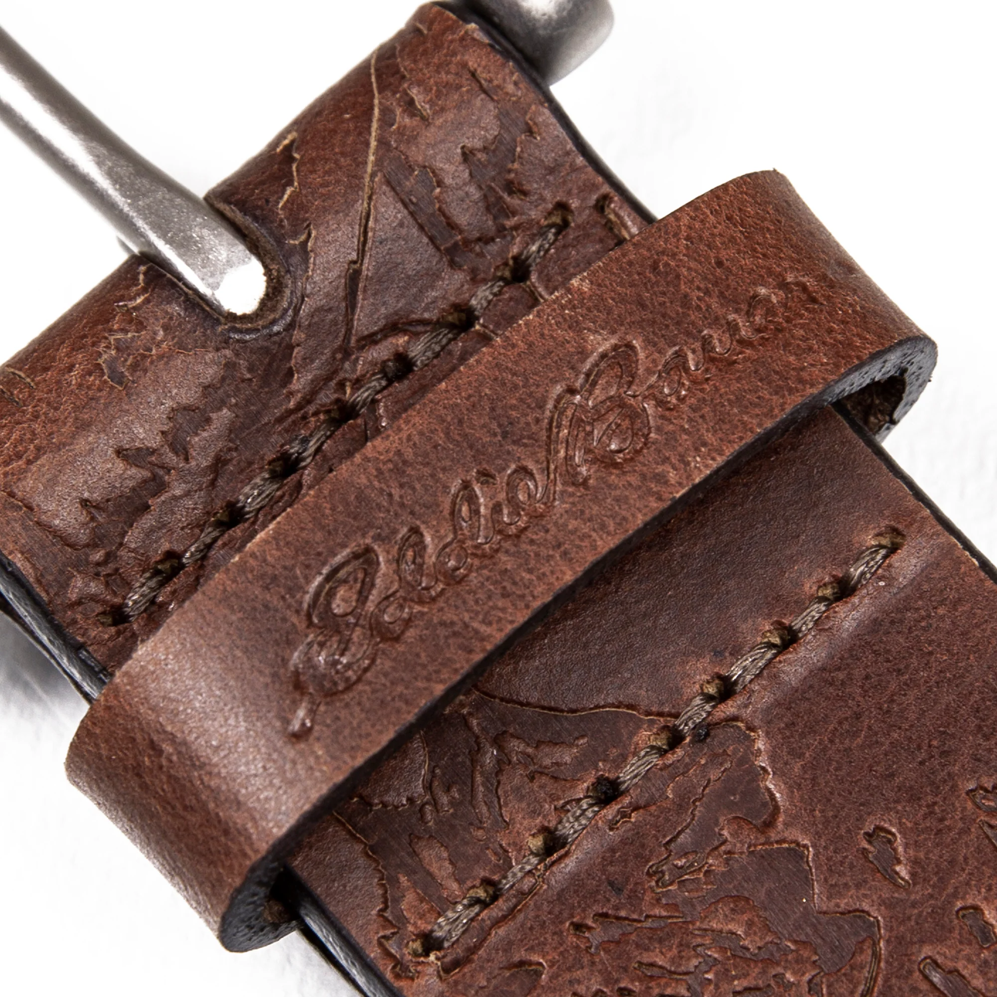 Debossed Live Your Adventure Leather Belt - Image 7