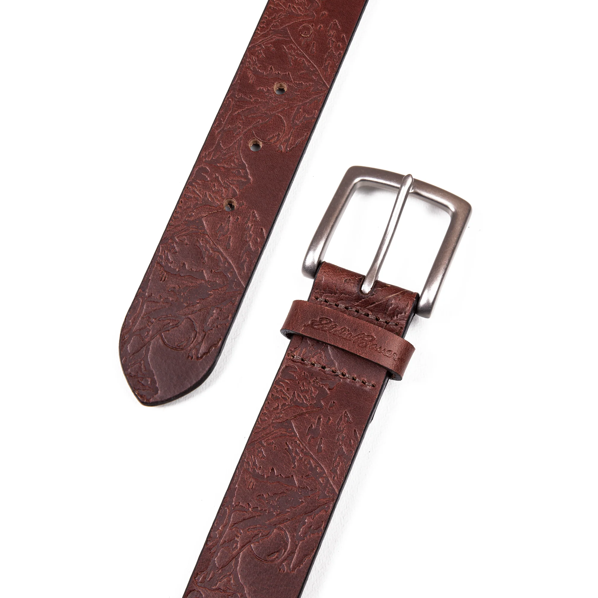 Debossed Live Your Adventure Leather Belt - Image 8