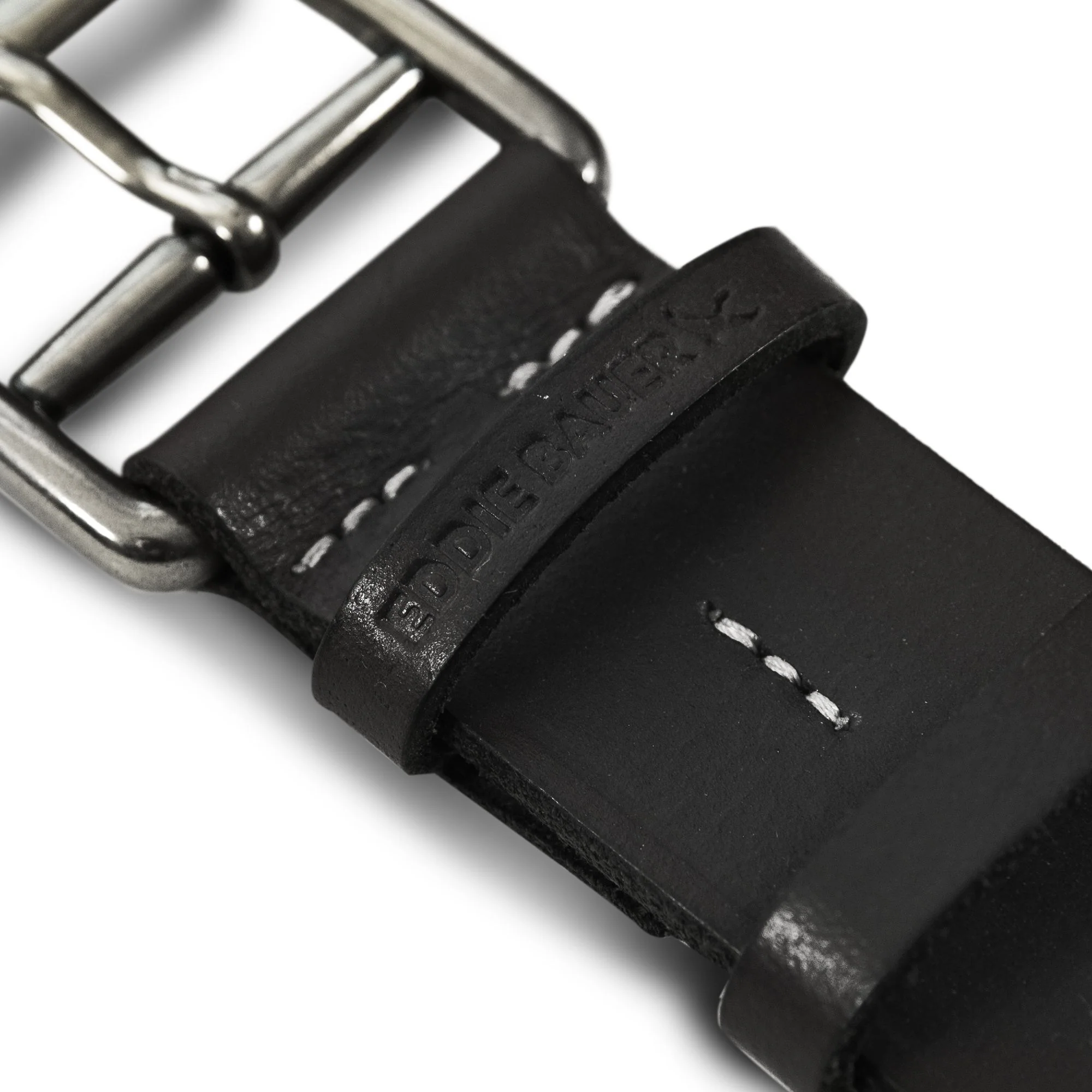 Double Keeper Leather Jean Belt - Image 3