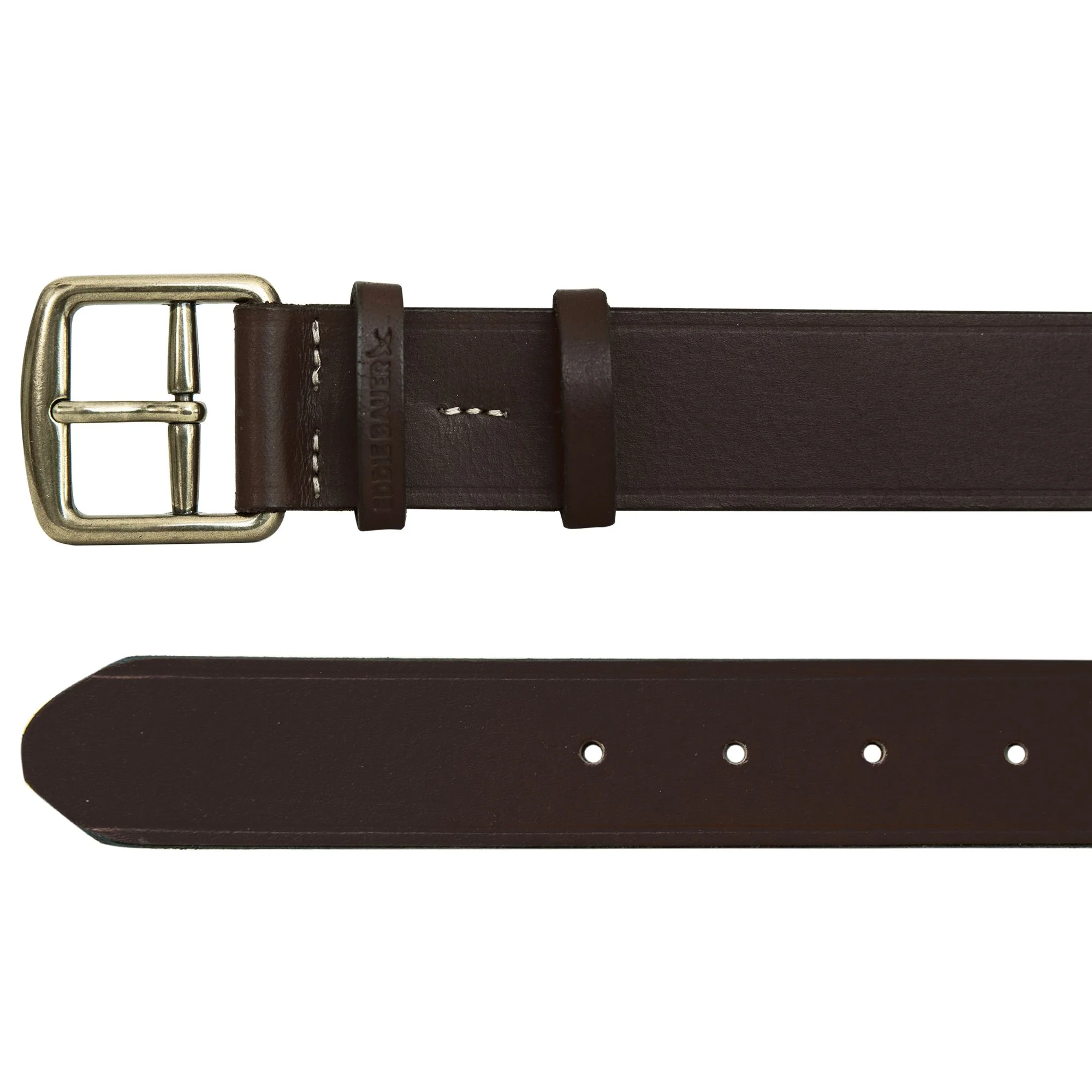 Double Keeper Leather Jean Belt - Image 7