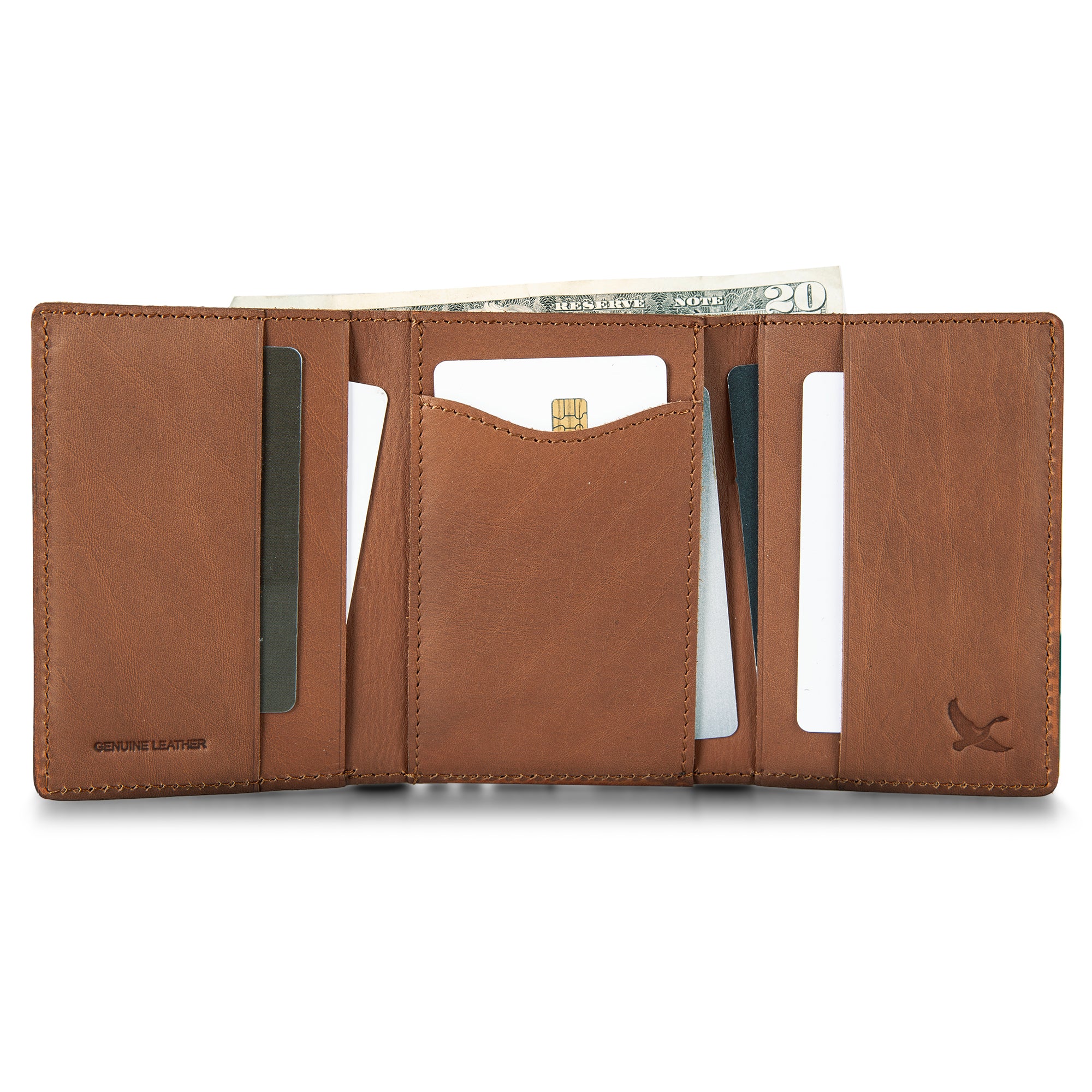 EB Outdoor Leather Trifold Wallet - Image 5