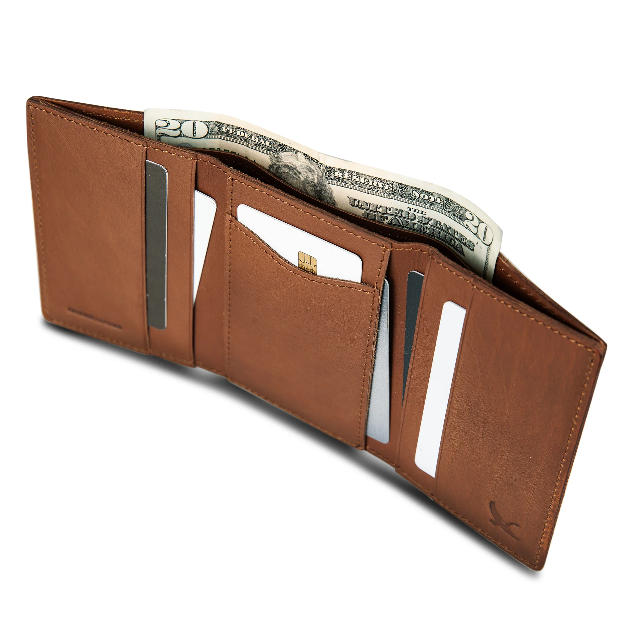 EB Outdoor Leather Trifold Wallet - Image 6