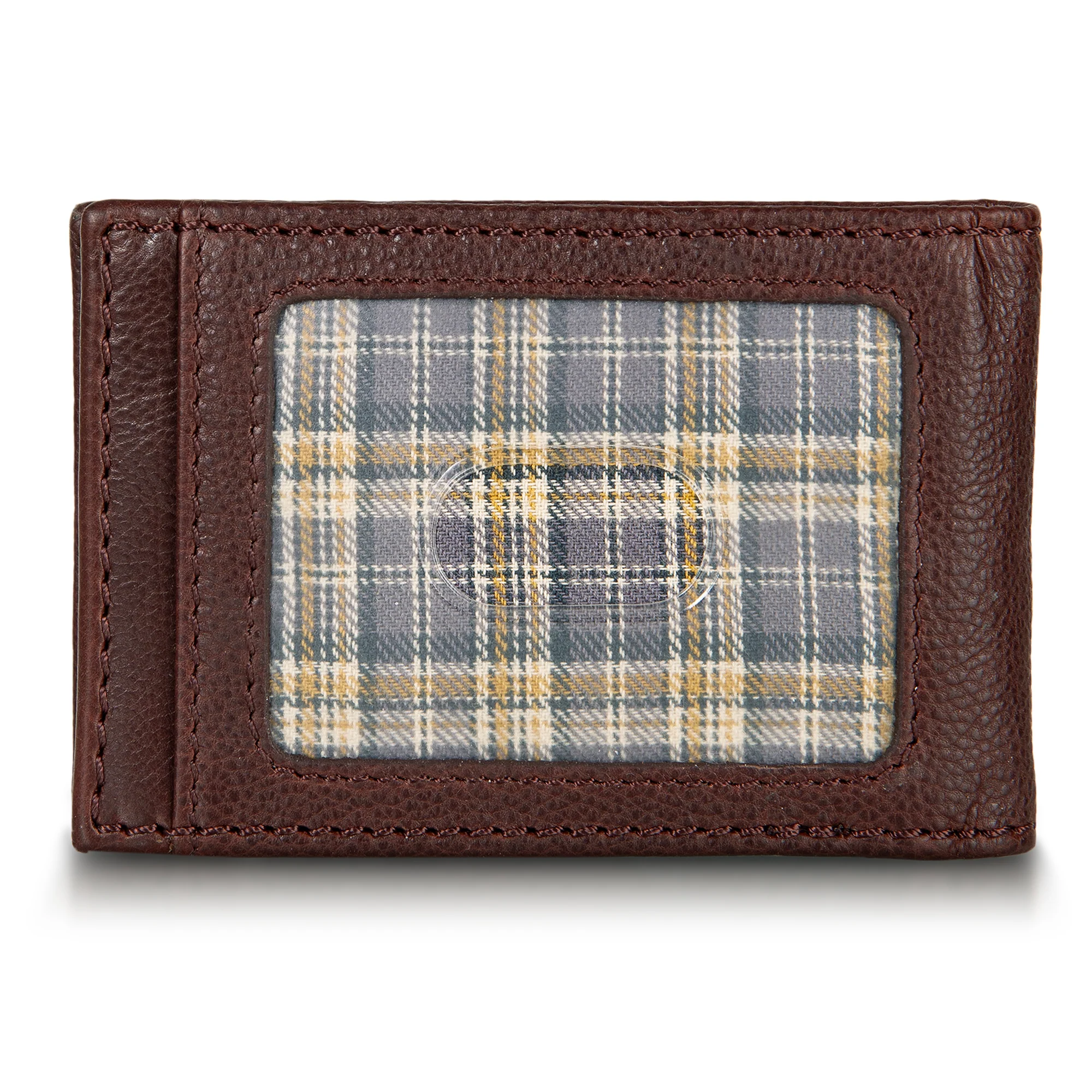 EB Signature Logo Leather Bifold With Money Clip Wallet - Image 5
