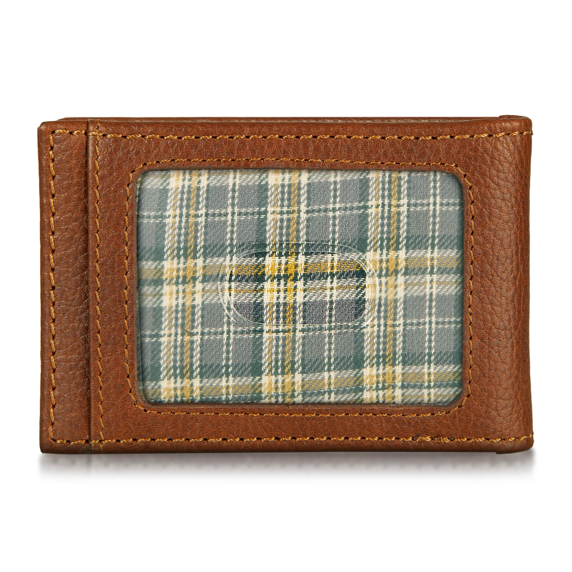 EB Signature Logo Leather Bifold With Money Clip Wallet - Image 6