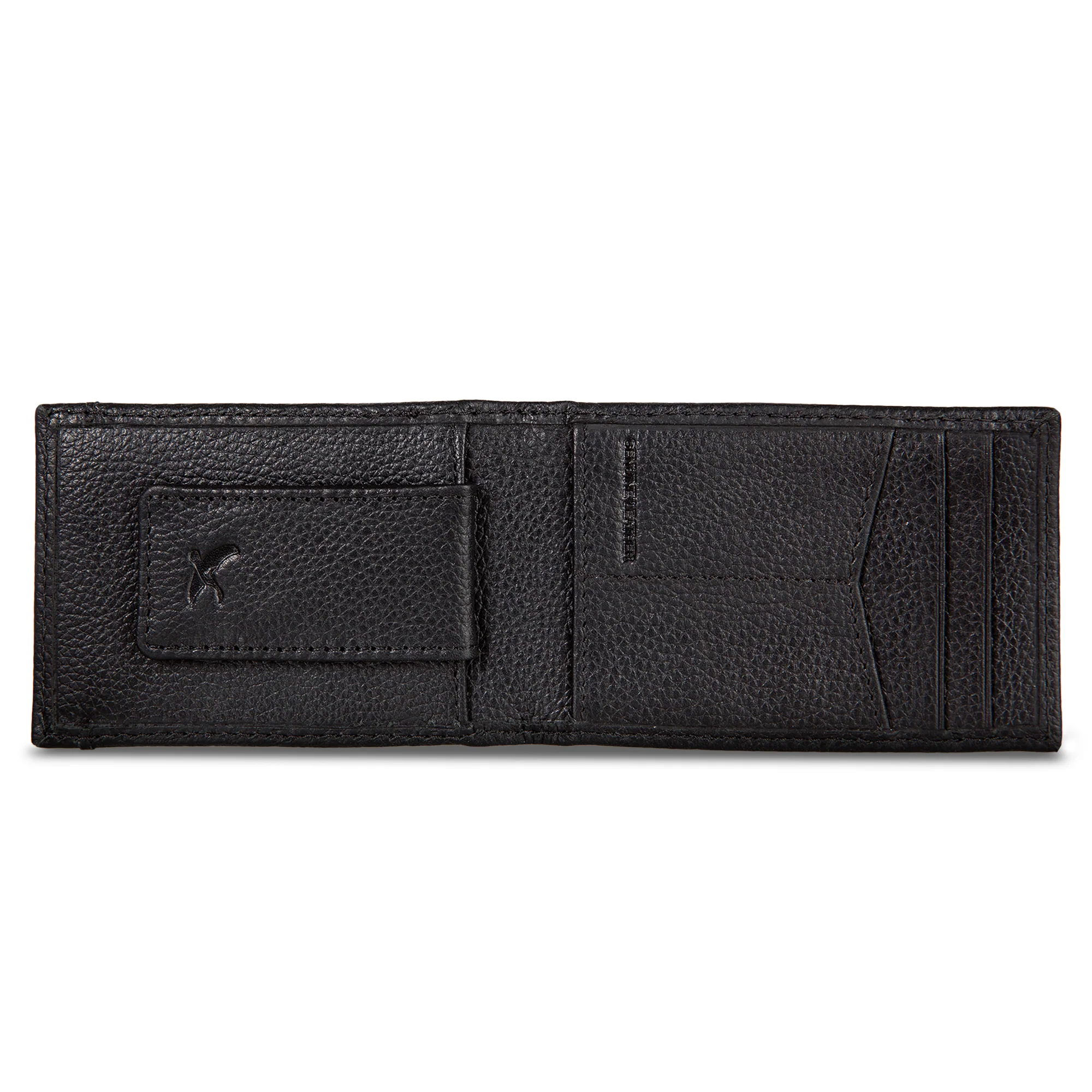 EB Signature Logo Leather Bifold With Money Clip Wallet - Image 9