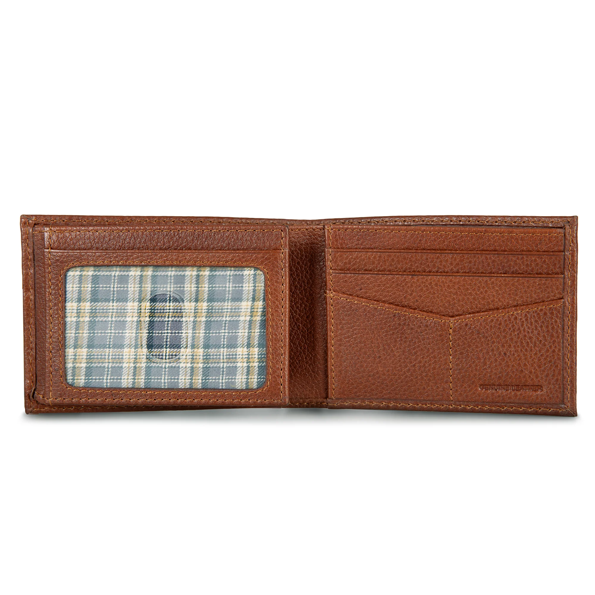 EB Signature Logo Leather Flip Id Bifold Wallet - Image 12