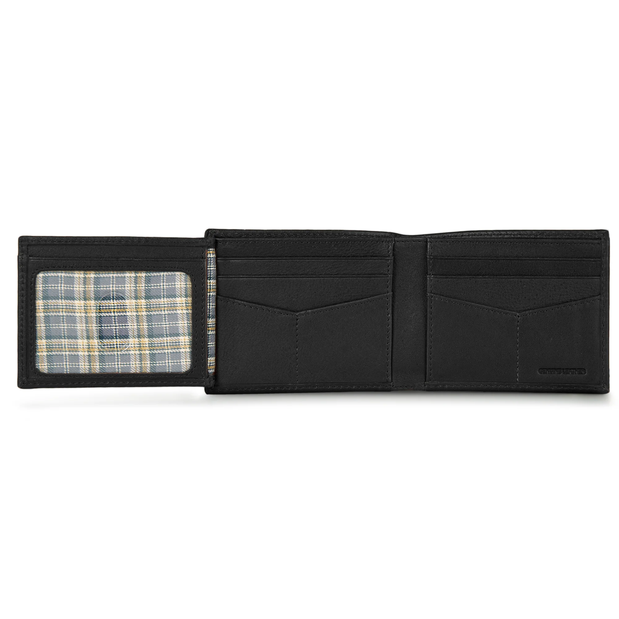 EB Signature Logo Leather Flip Id Bifold Wallet - Image 13
