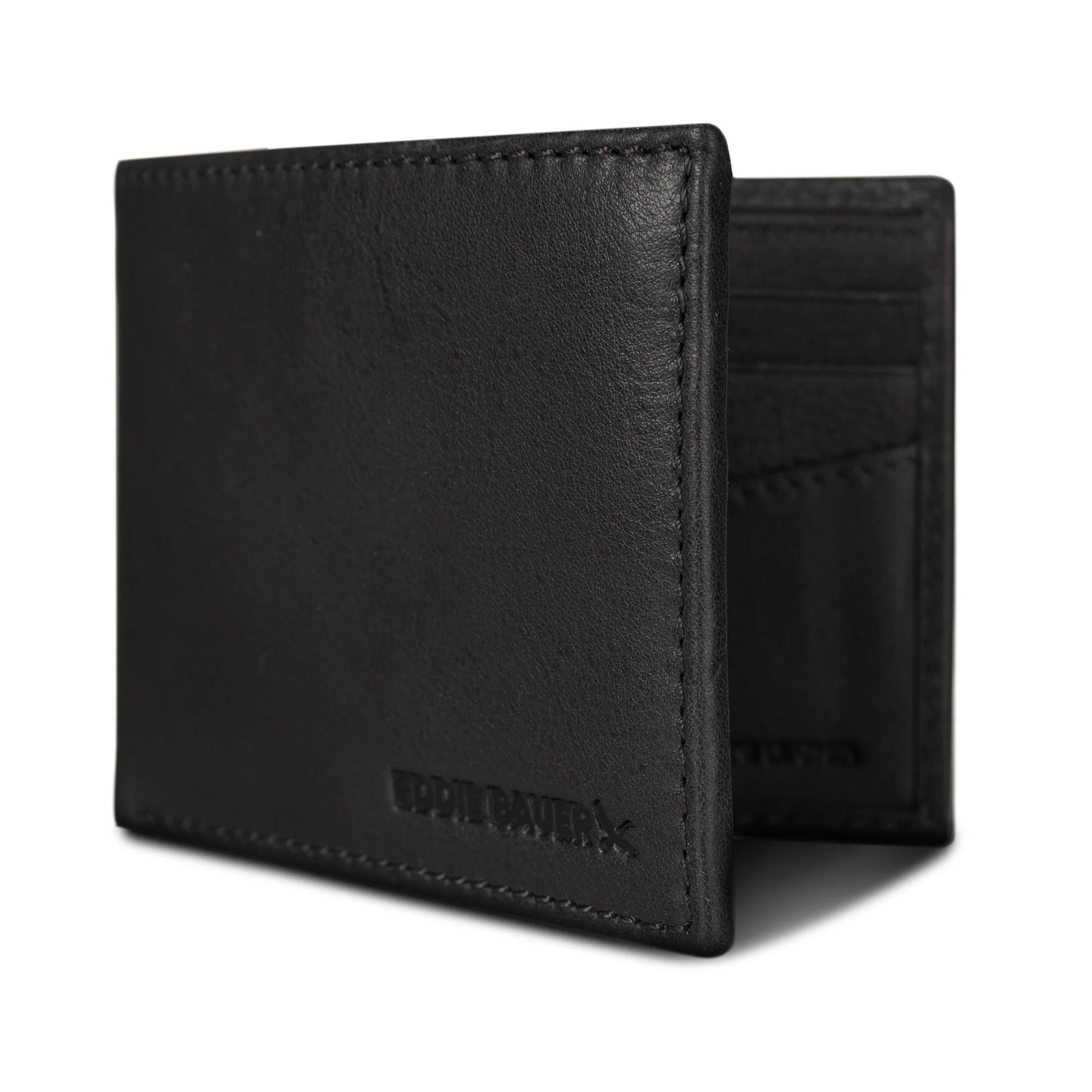 EB Signature Logo Leather Flip Id Bifold Wallet - Image 22