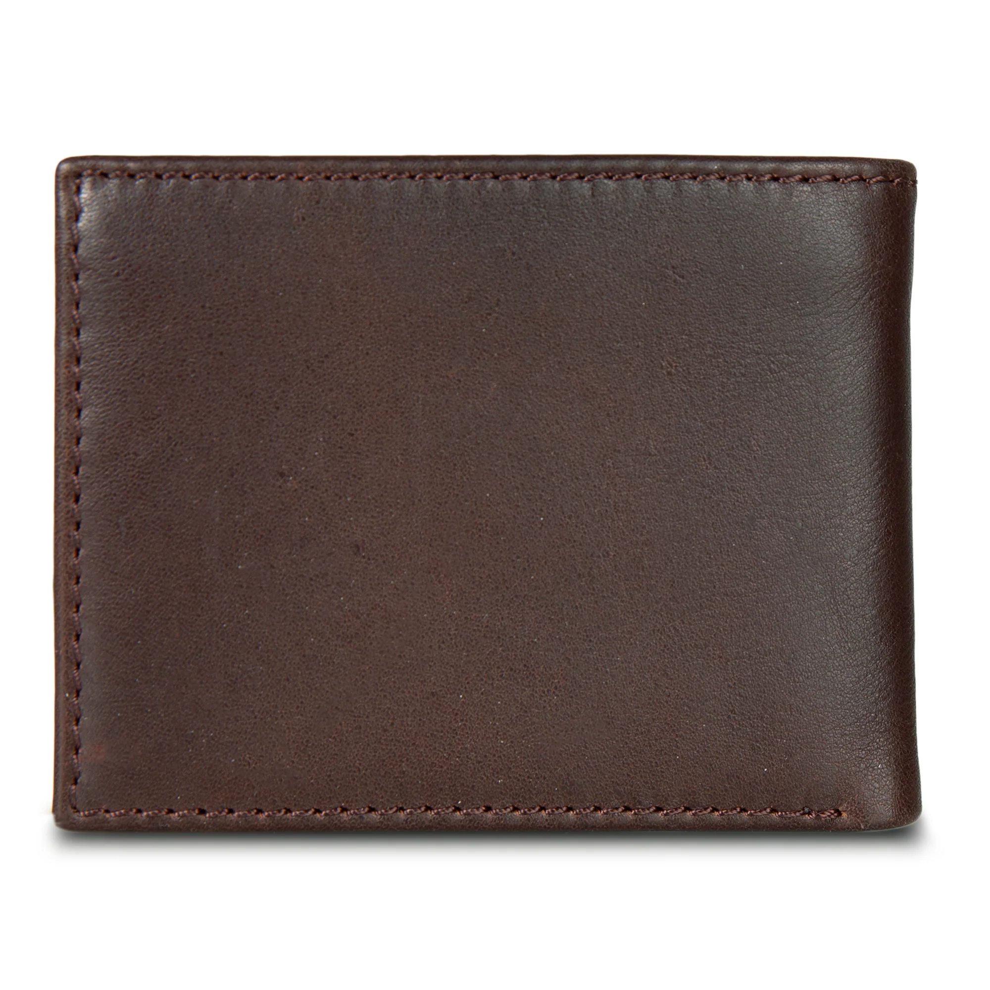 EB Signature Logo Leather Flip Id Bifold Wallet - Image 5