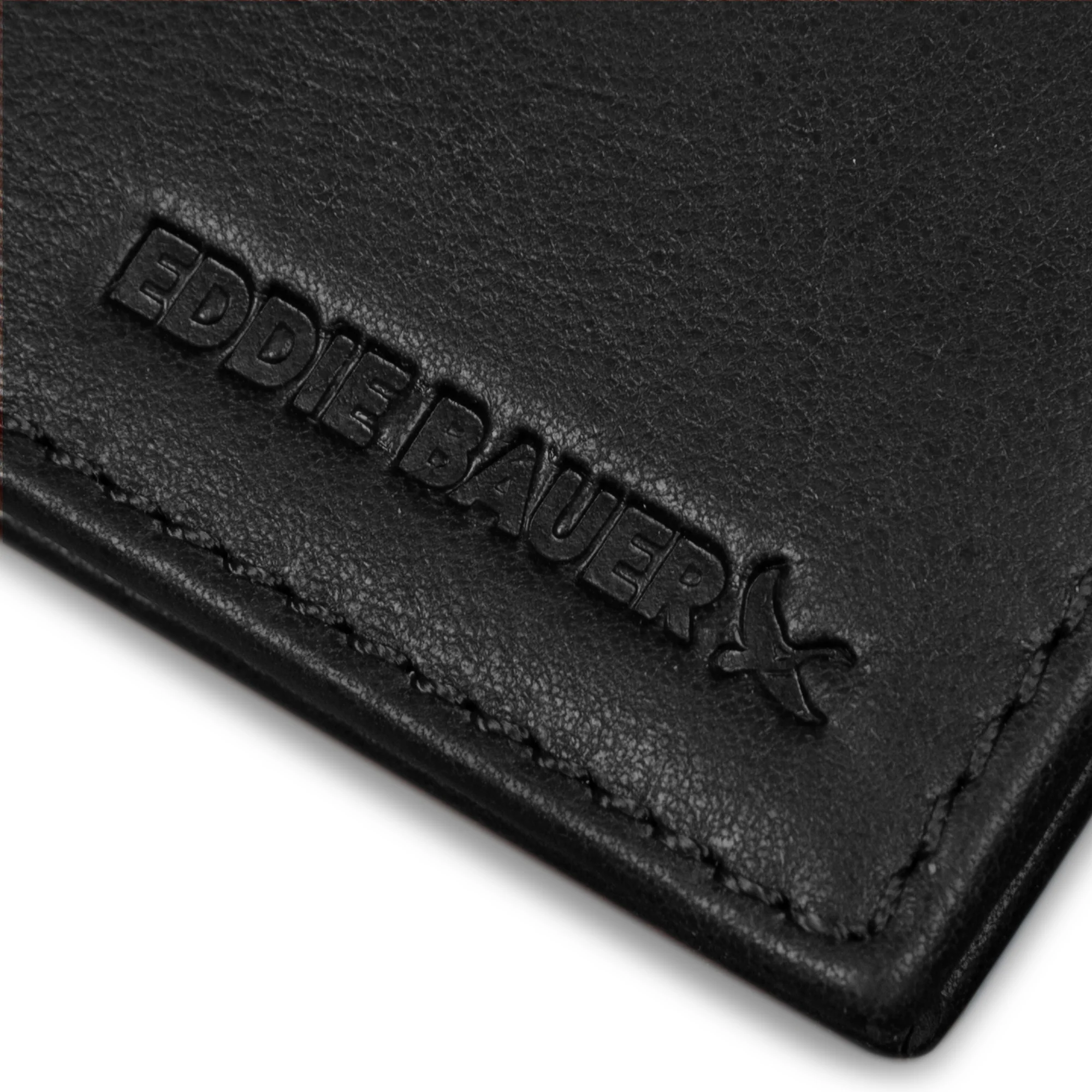 EB Signature Logo Leather Flip Id Bifold Wallet - Image 7