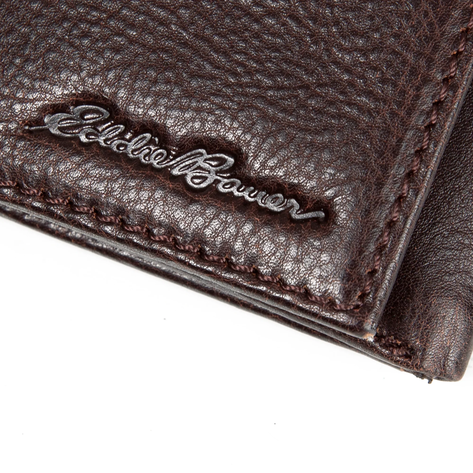 EB Signature Logo Leather Trifold Wallet - Image 10