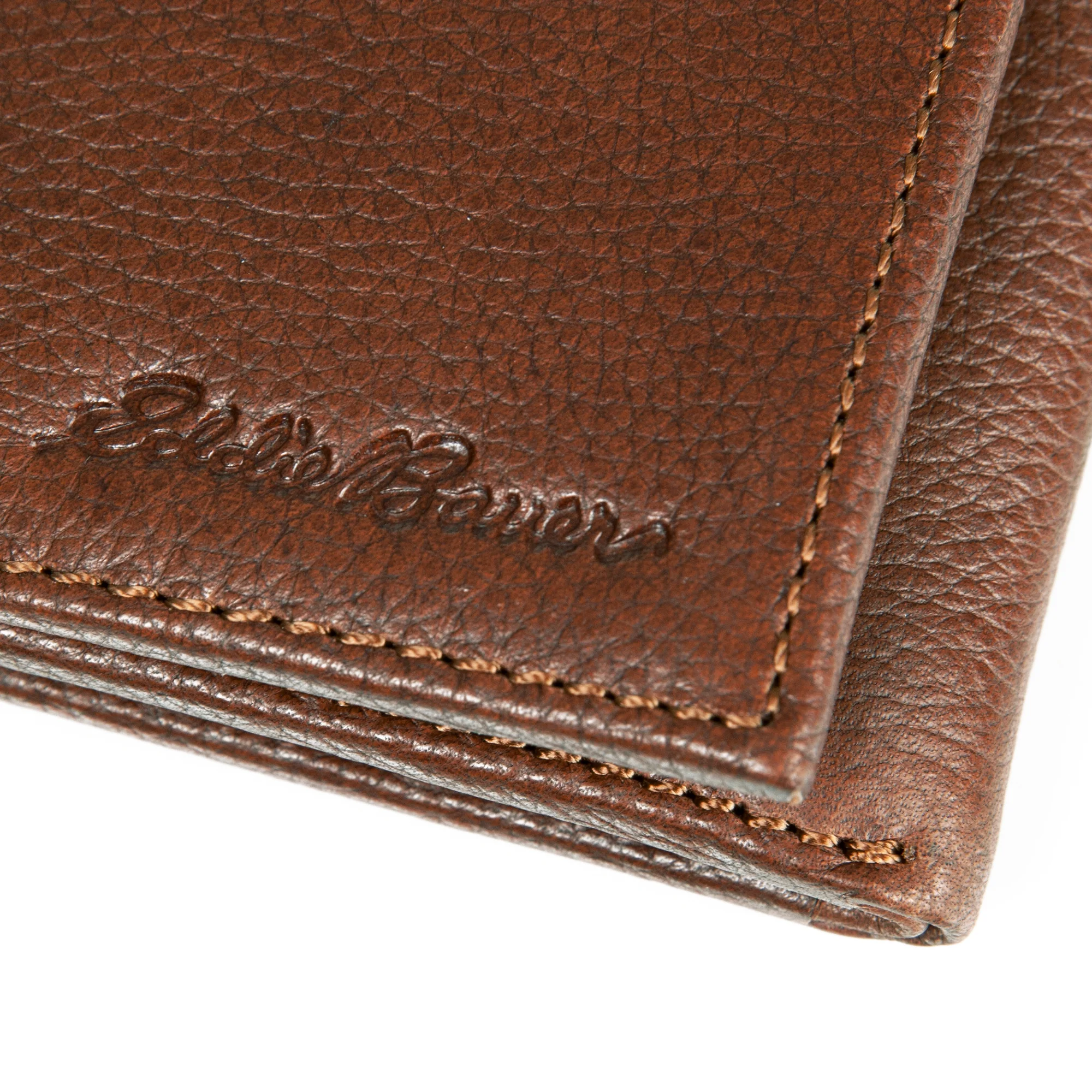 EB Signature Logo Leather Trifold Wallet - Image 11