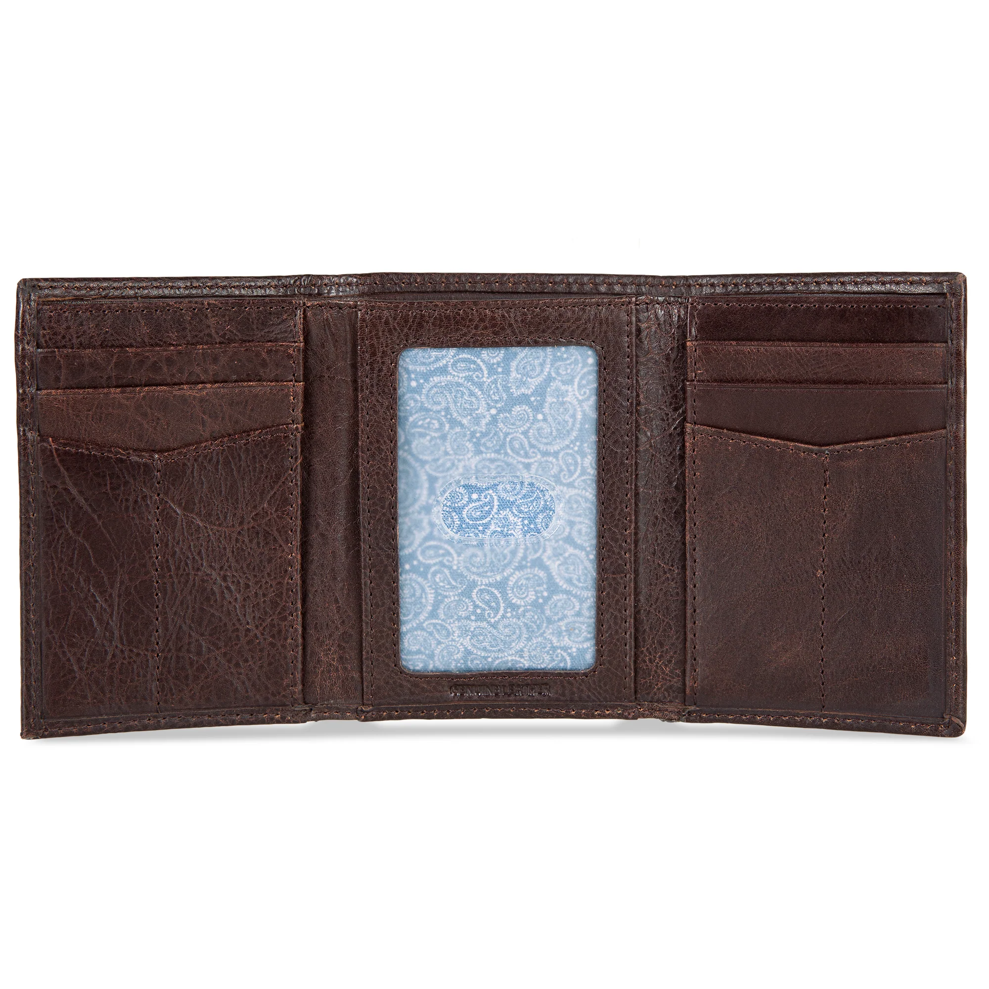 EB Signature Logo Leather Trifold Wallet - Image 18