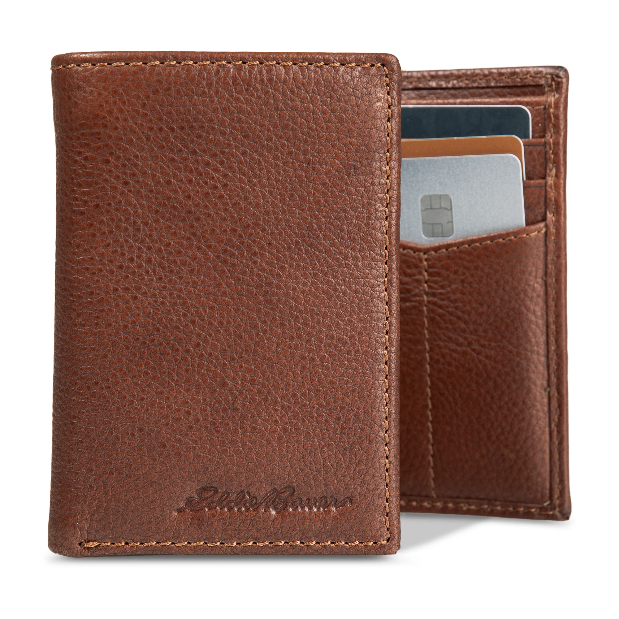 EB Signature Logo Leather Trifold Wallet - Image 27