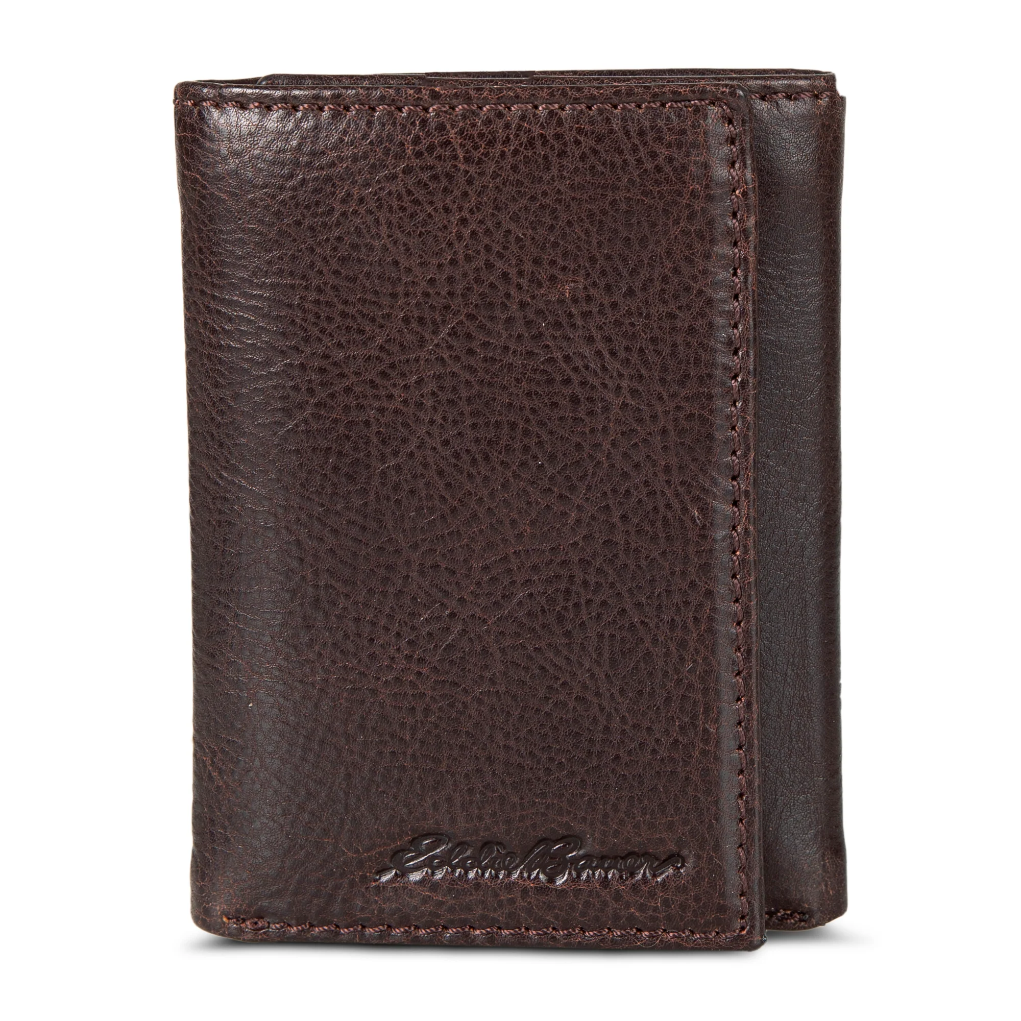 EB Signature Logo Leather Trifold Wallet - Image 3