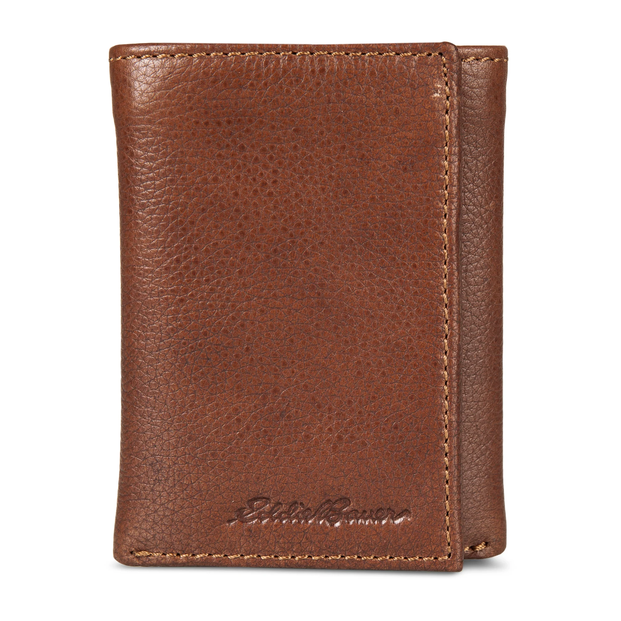 EB Signature Logo Leather Trifold Wallet - Image 4