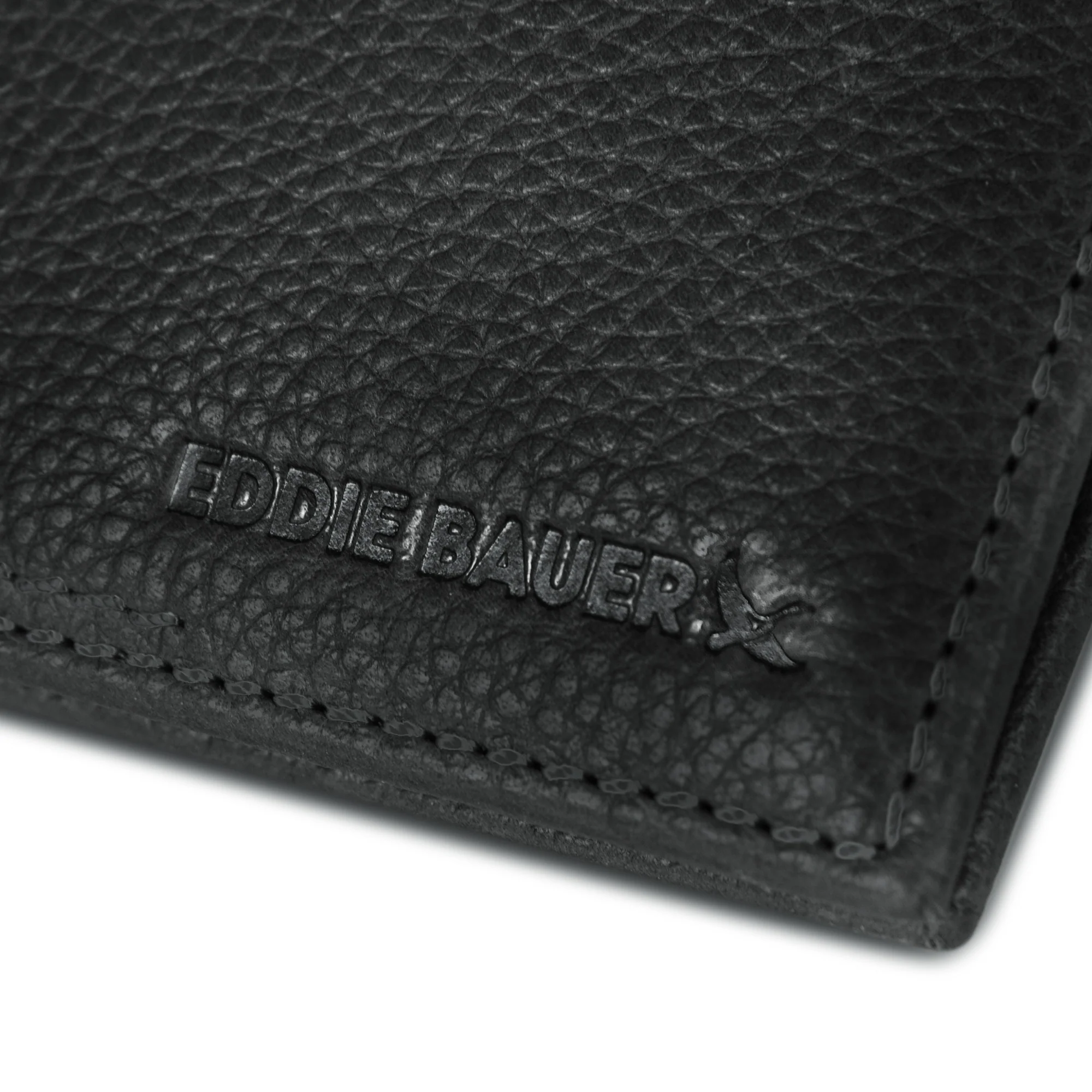 EB Signature Logo Leather Trifold Wallet - Image 8