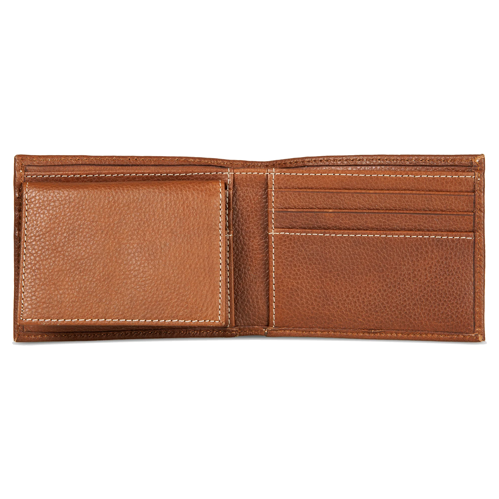 EB Signature Top Stitch Leather Passcase Wallet - Image 5
