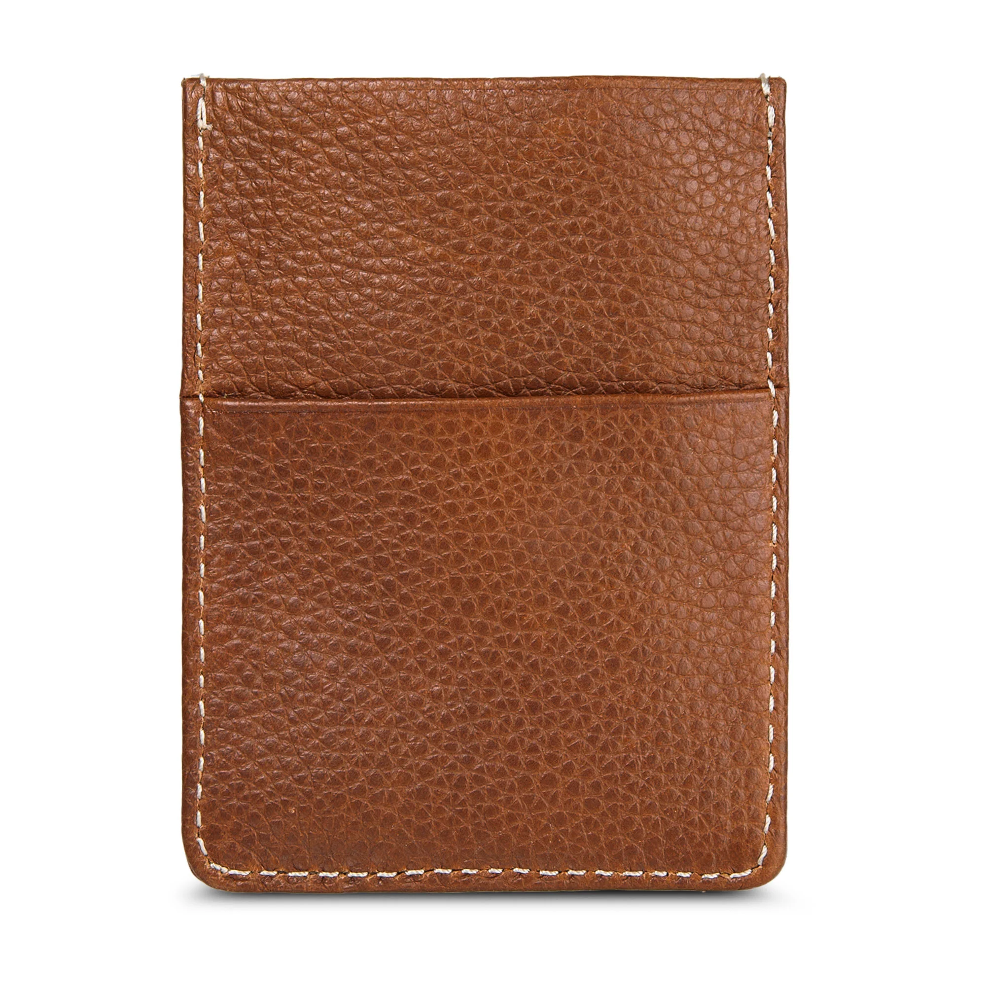 EB Signature Top Stitch Magnetic Leather Card Case - Image 2