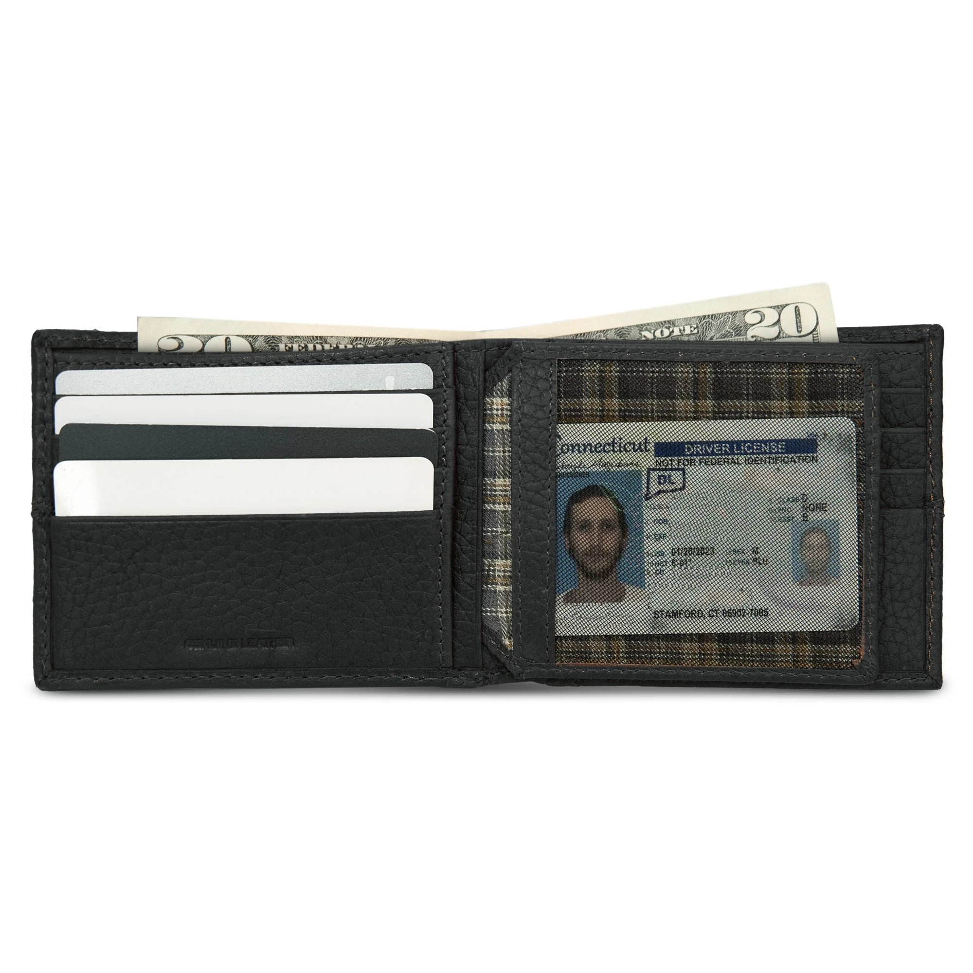 Extra Capacity Rugged Leather Bifold With Flip Id - Image 15