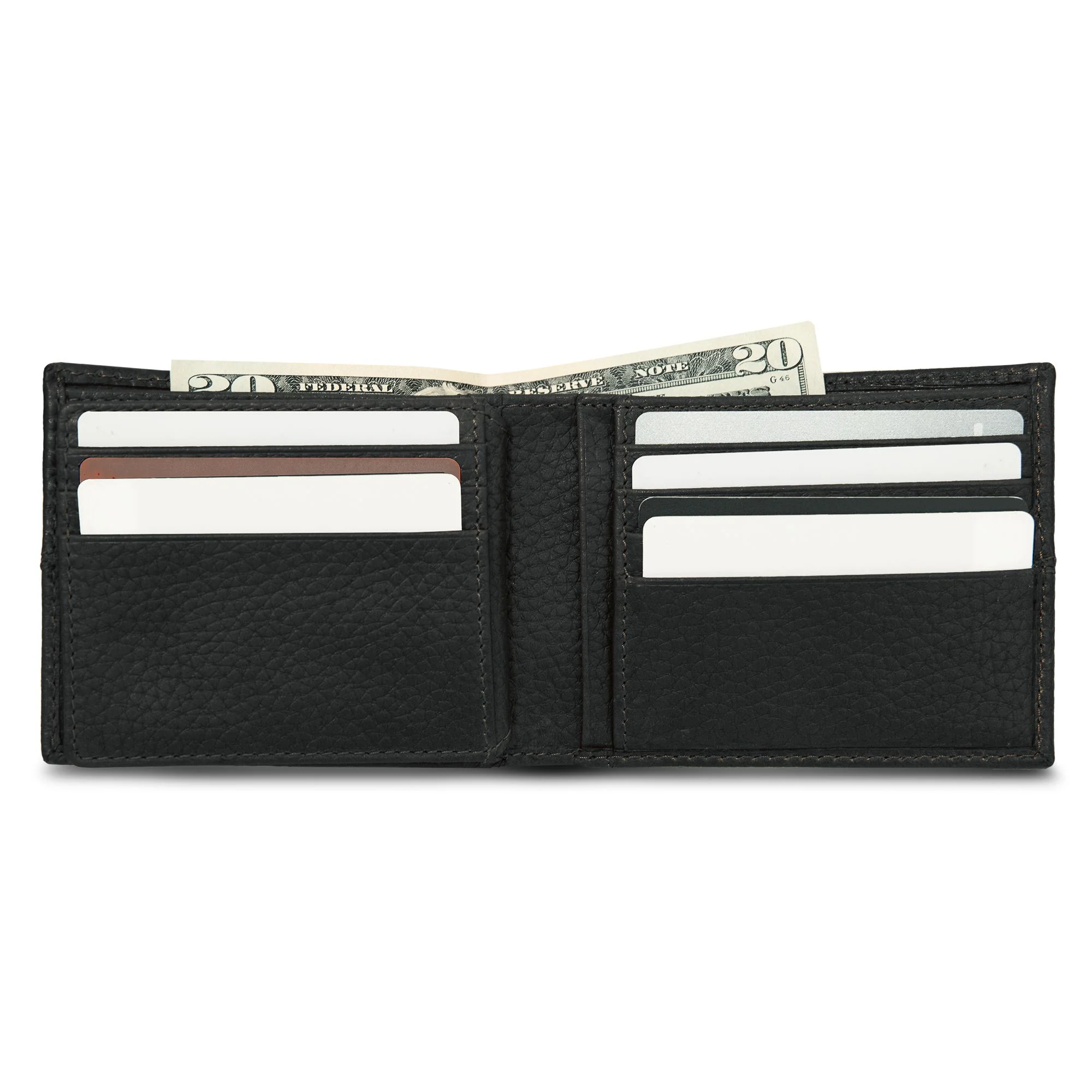 Extra Capacity Rugged Leather Bifold With Flip Id - Image 18