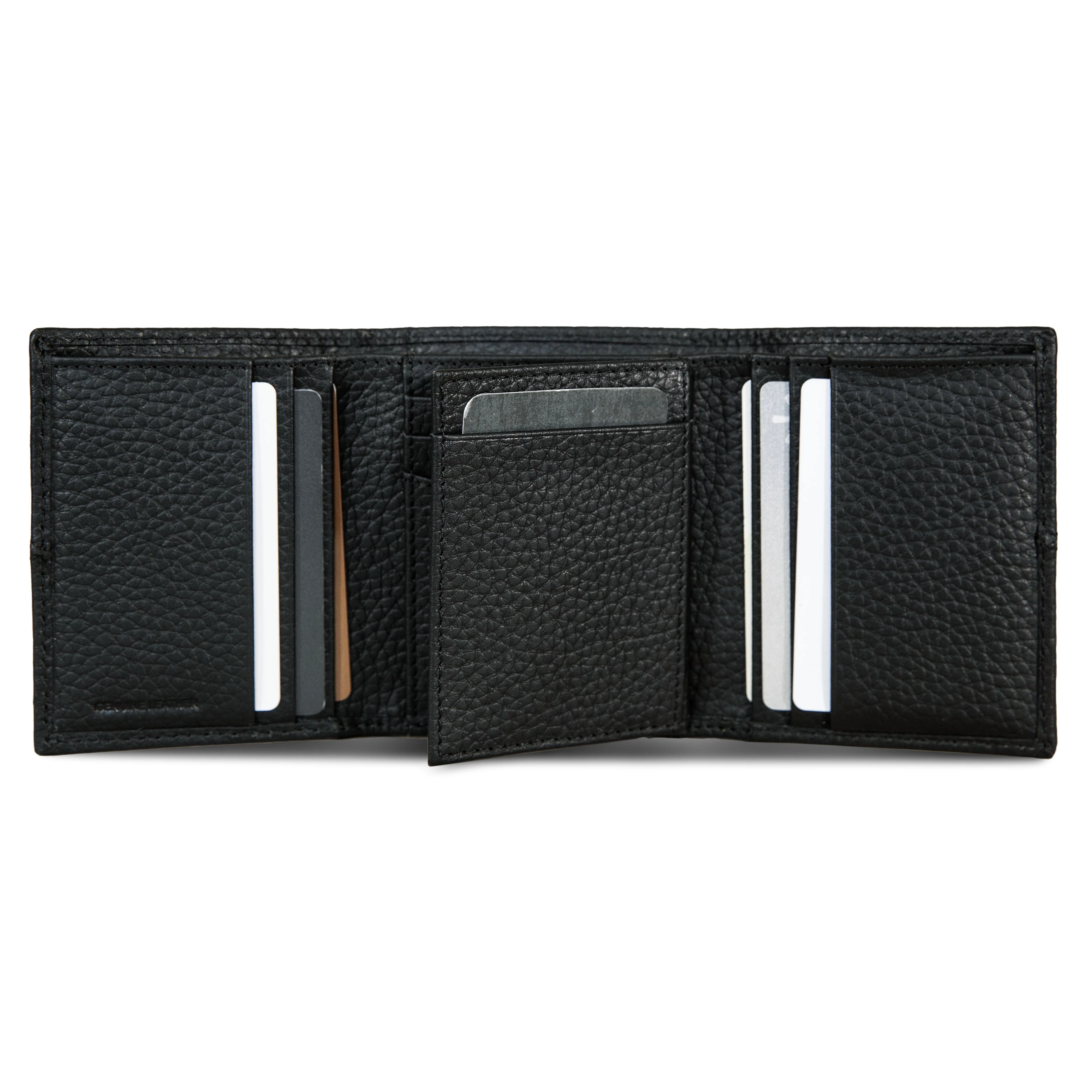 Extra Capacity Rugged Leather Trifold With Flip Id - Image 19