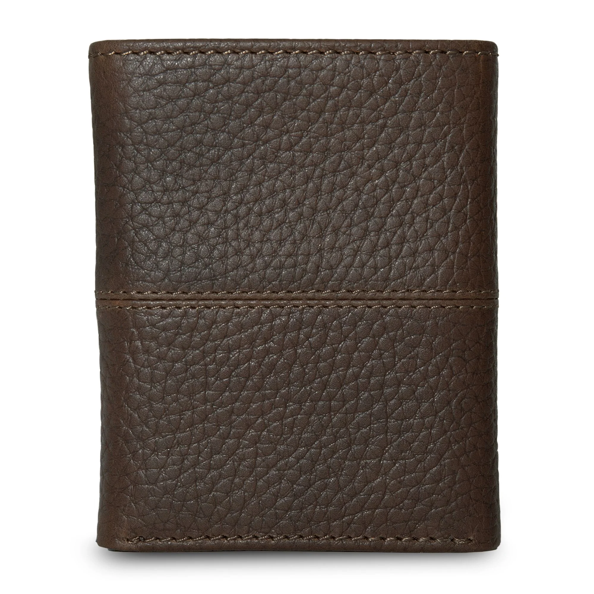 Extra Capacity Rugged Leather Trifold With Flip Id - Image 5