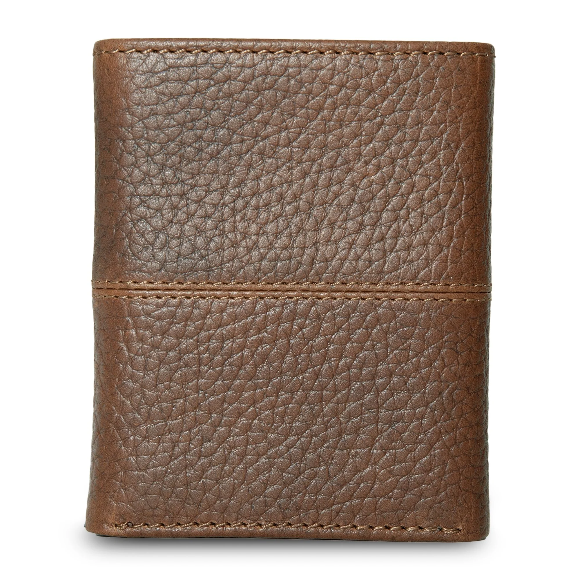 Extra Capacity Rugged Leather Trifold With Flip Id - Image 6