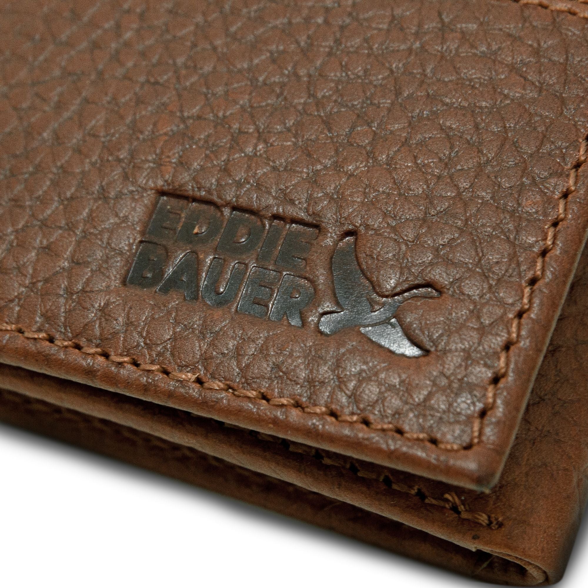 Extra Capacity Rugged Leather Trifold With Flip Id - Image 9