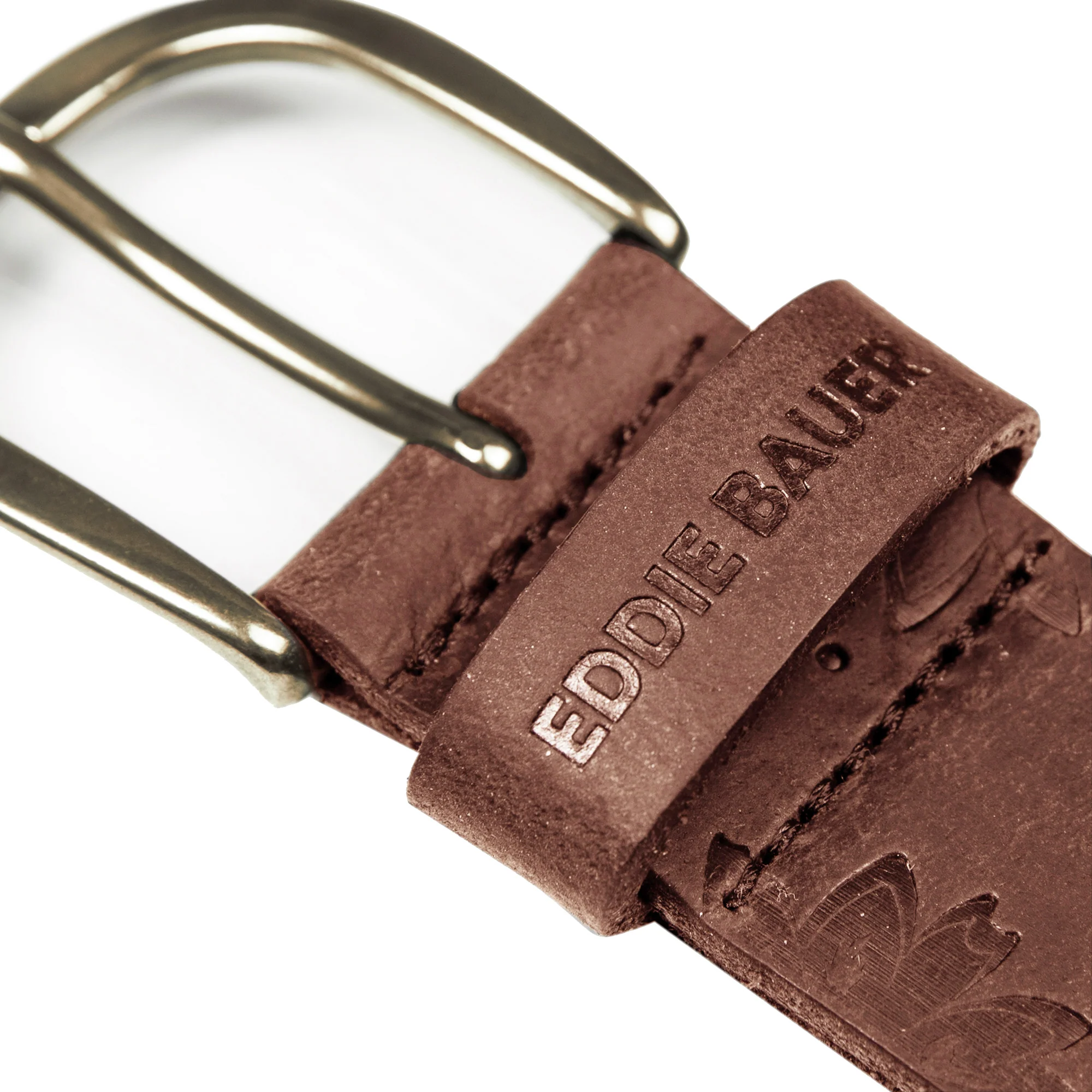 Floral Tooled Leather Belt - Image 9